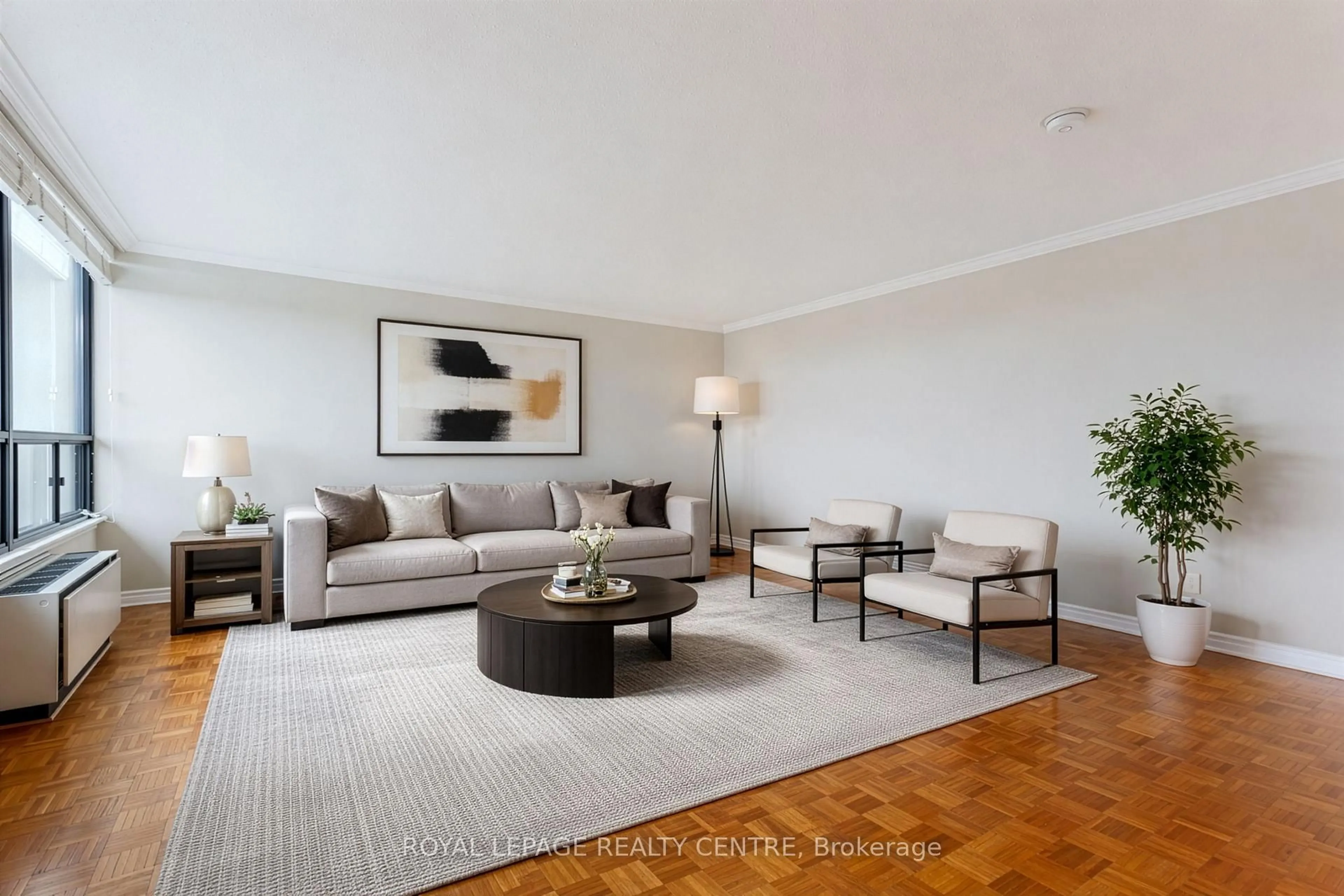 Living room with furniture, unknown for 296 Mill Rd #B4, Toronto Ontario M9C 4X8