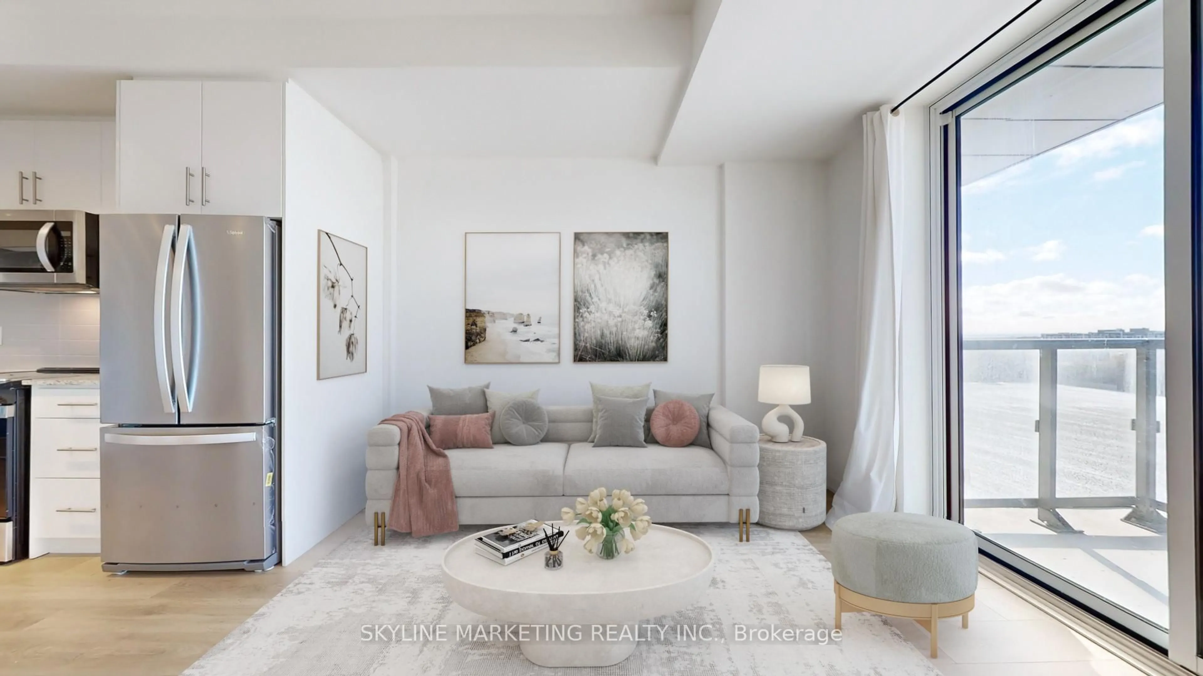 Living room with furniture, unknown for 345 Wheat Boom Dr #805, Oakville Ontario L6H 7X5