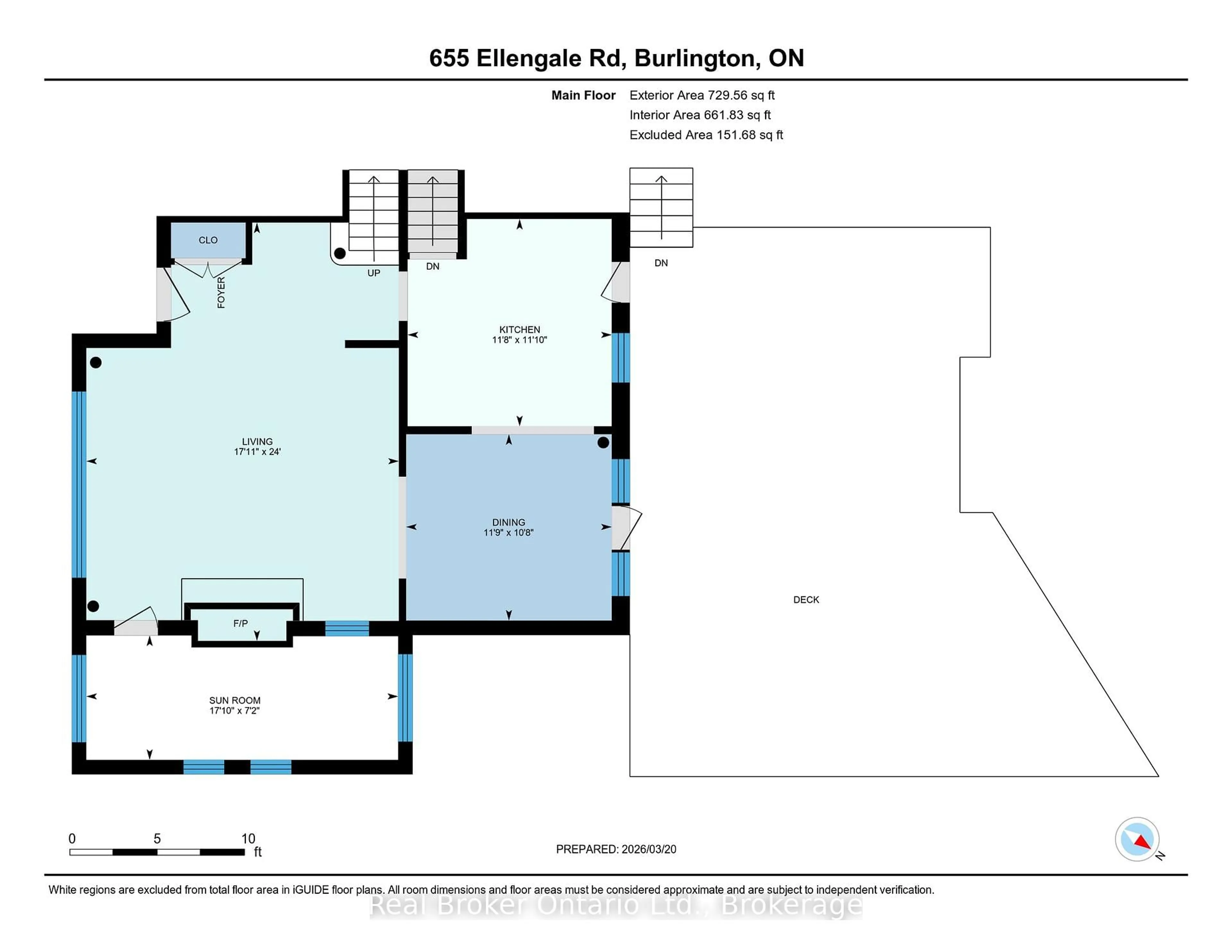 Floor plan for 655 Ellengale Rd, Burlington Ontario L7T 3N9