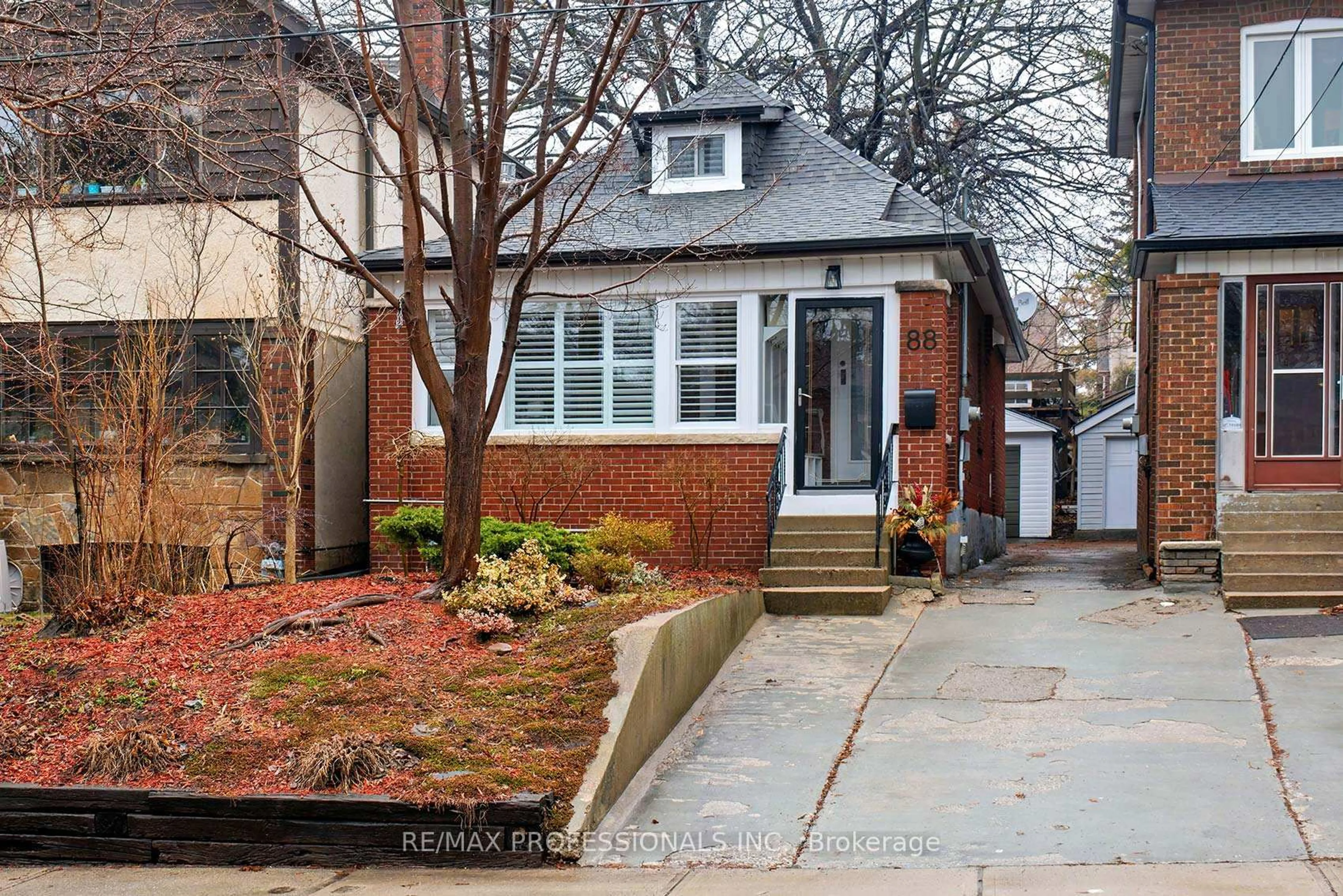 Home with brick exterior material, street for 88 Morningside Ave, Toronto Ontario M6S 1C9