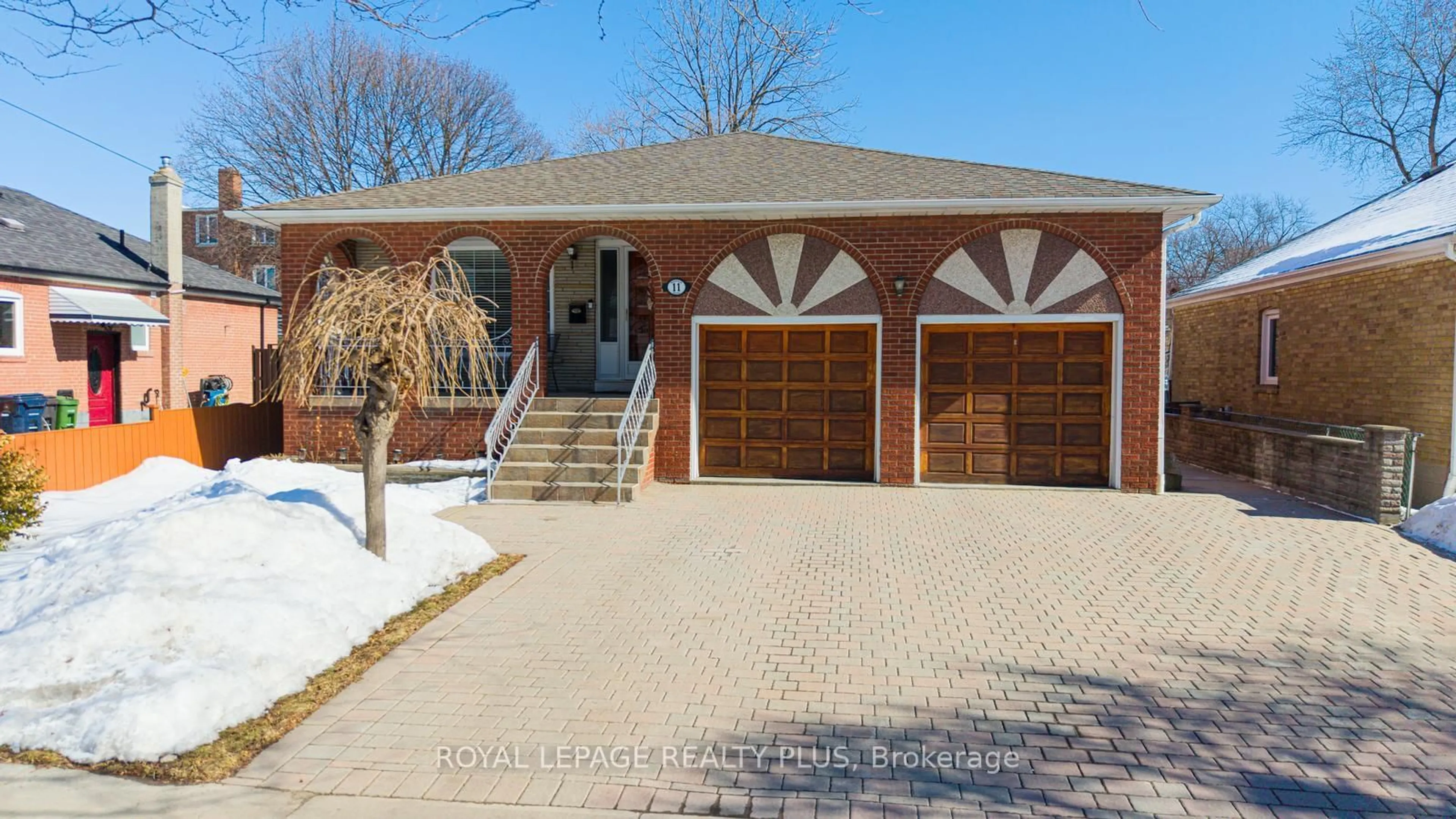 Home with brick exterior material, street for 11 Ranwood Dr, Toronto Ontario M9N 3E8