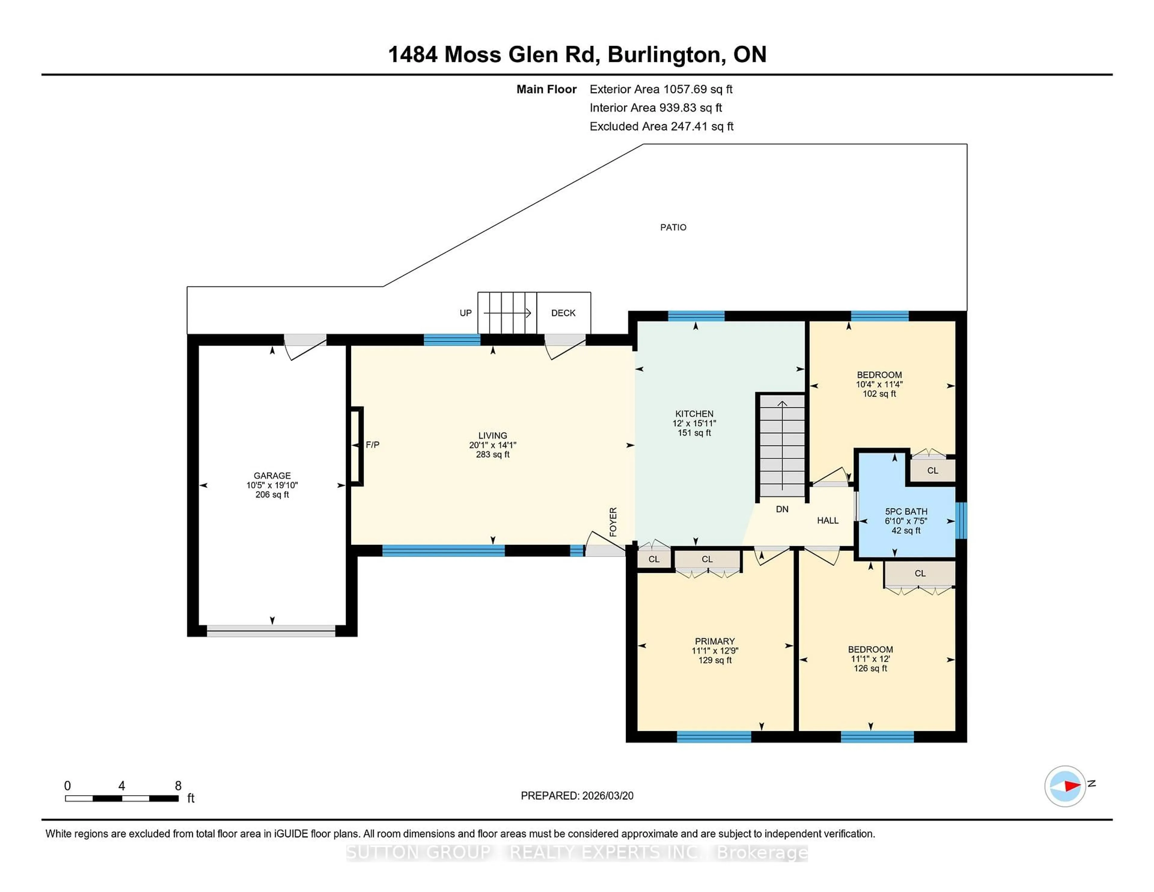 Floor plan for 1484 Moss Glen Rd, Burlington Ontario L7P 2C3