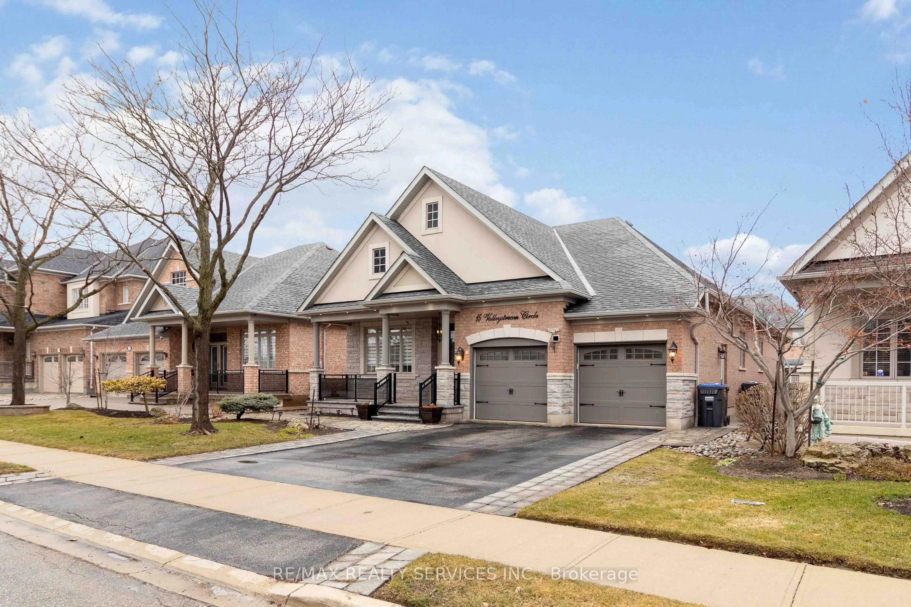 Home with brick exterior material, street for 15 Valleystream Circ, Brampton Ontario L6P 2E2