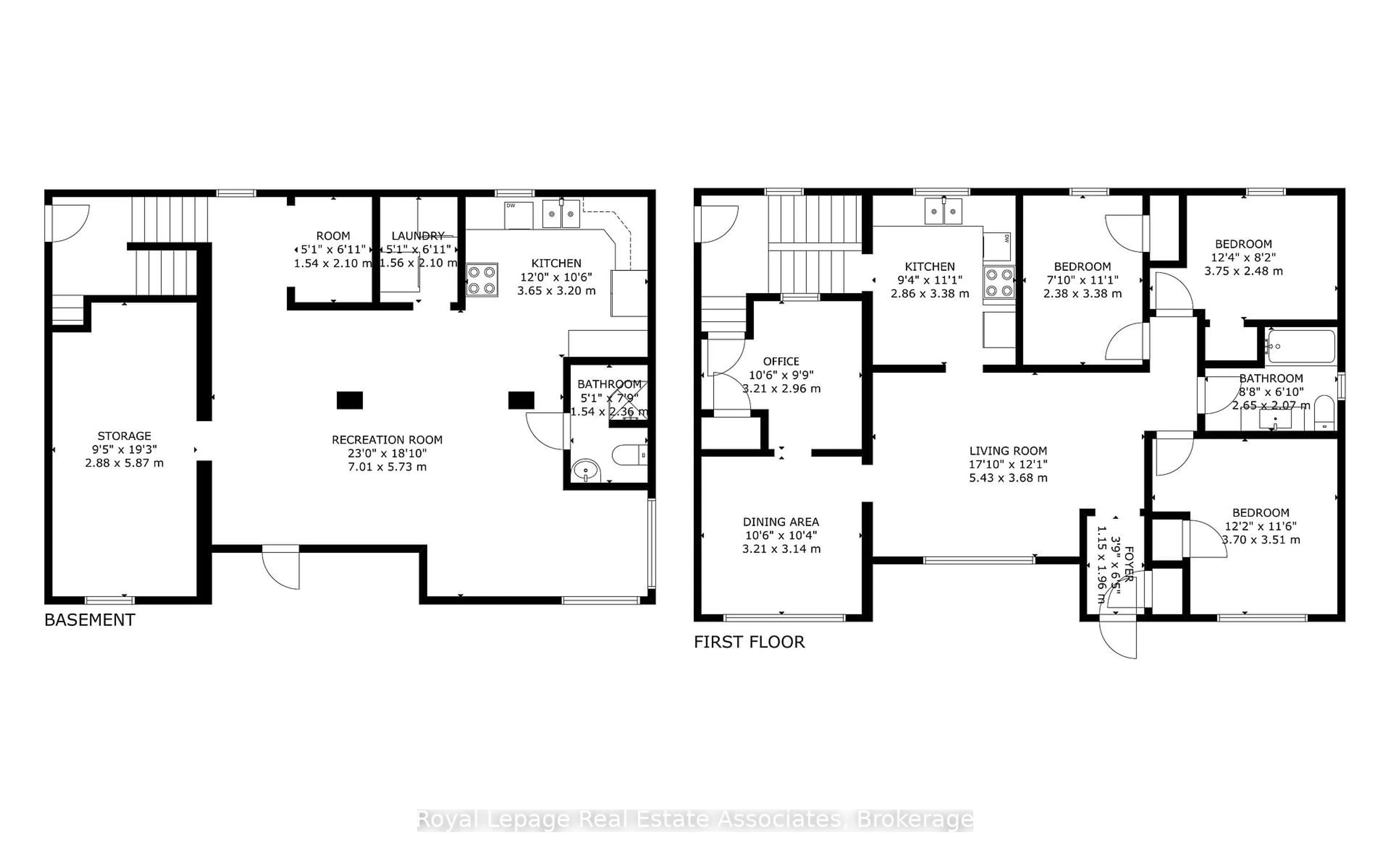 Floor plan for 972 Fourth St, Mississauga Ontario L5E 1J9