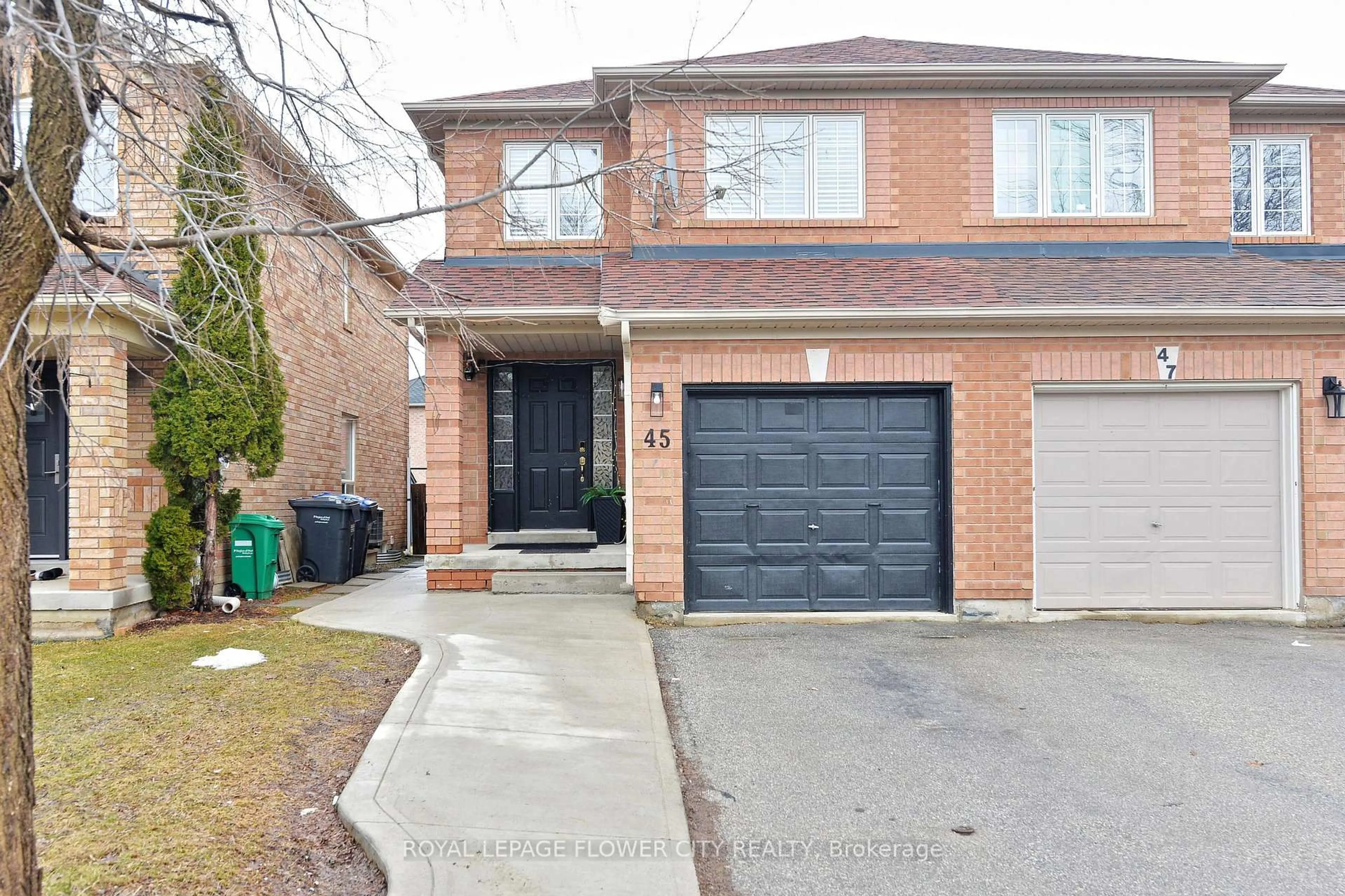 Home with brick exterior material, street for 45 Roadmaster Lane, Brampton Ontario L7A 3A7