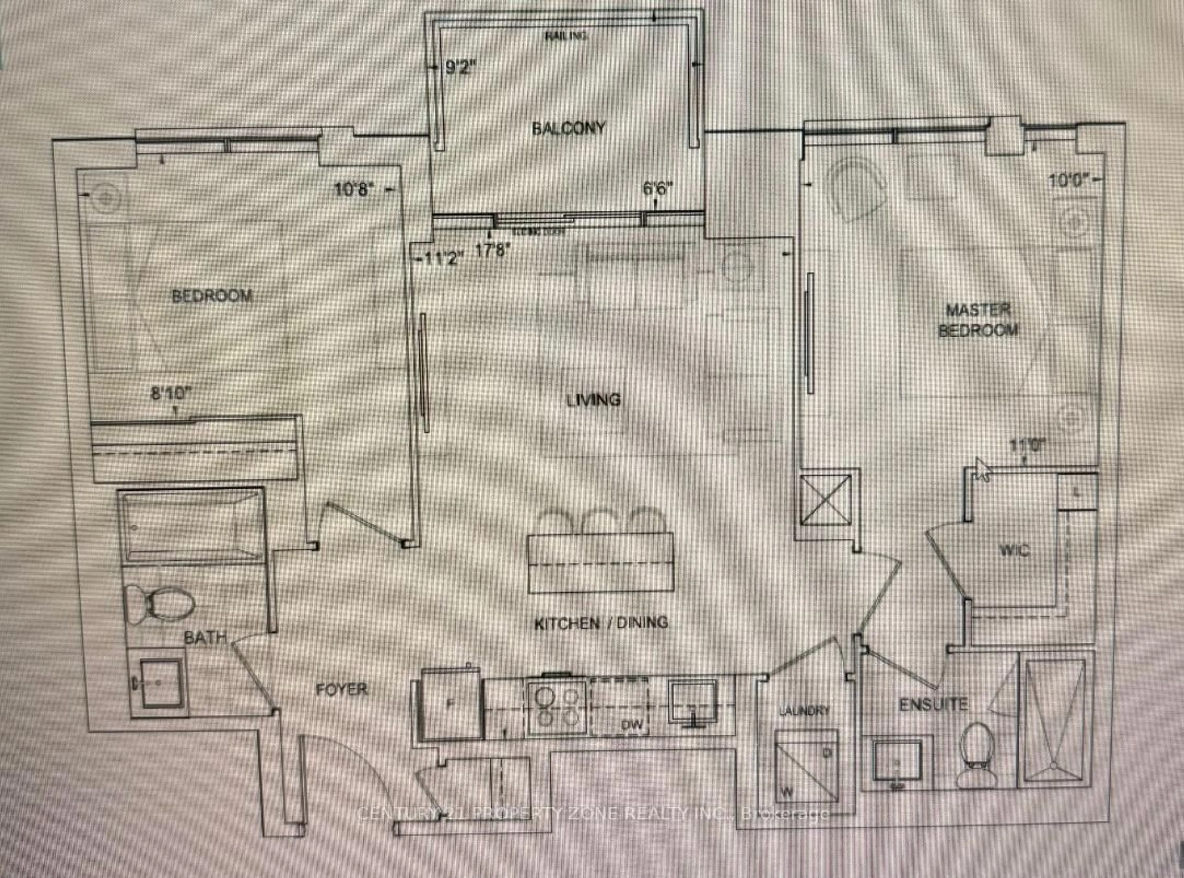 Floor plan for 509 Dundas St #312, Oakville Ontario L6M 5P4