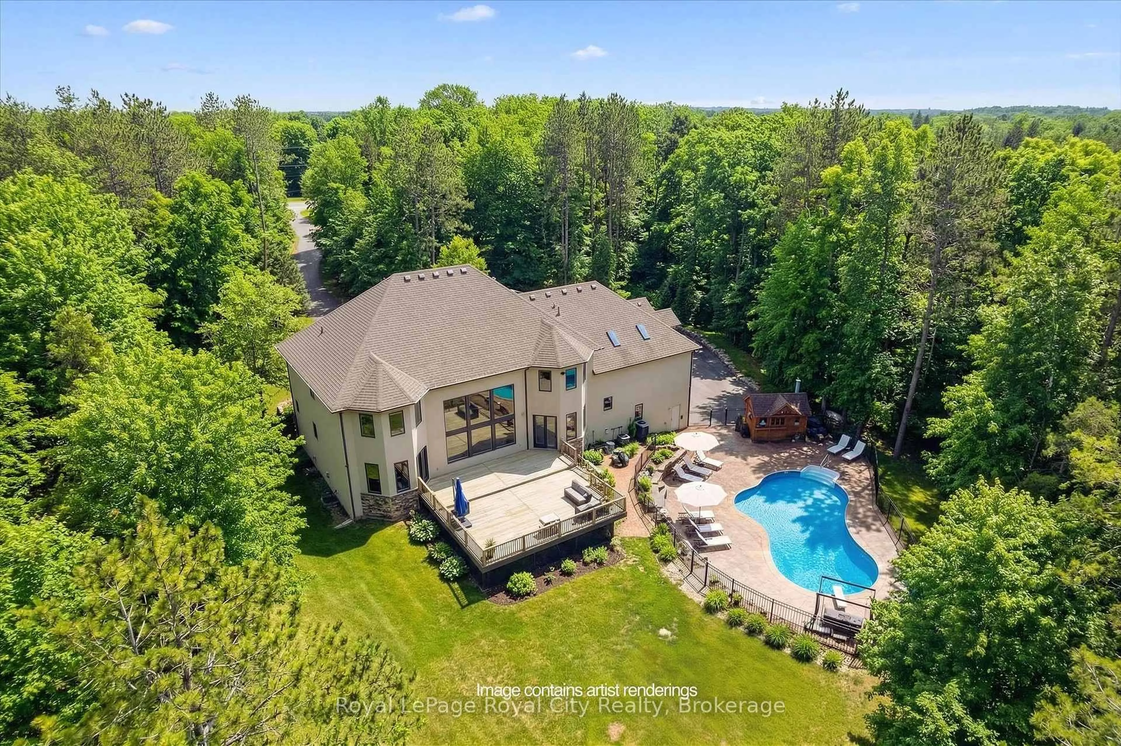 A pic from outside/outdoor area/front of a property/back of a property/a pic from drone, unknown for 4345 Random Acres Rd, Milton Ontario N0B 2K0