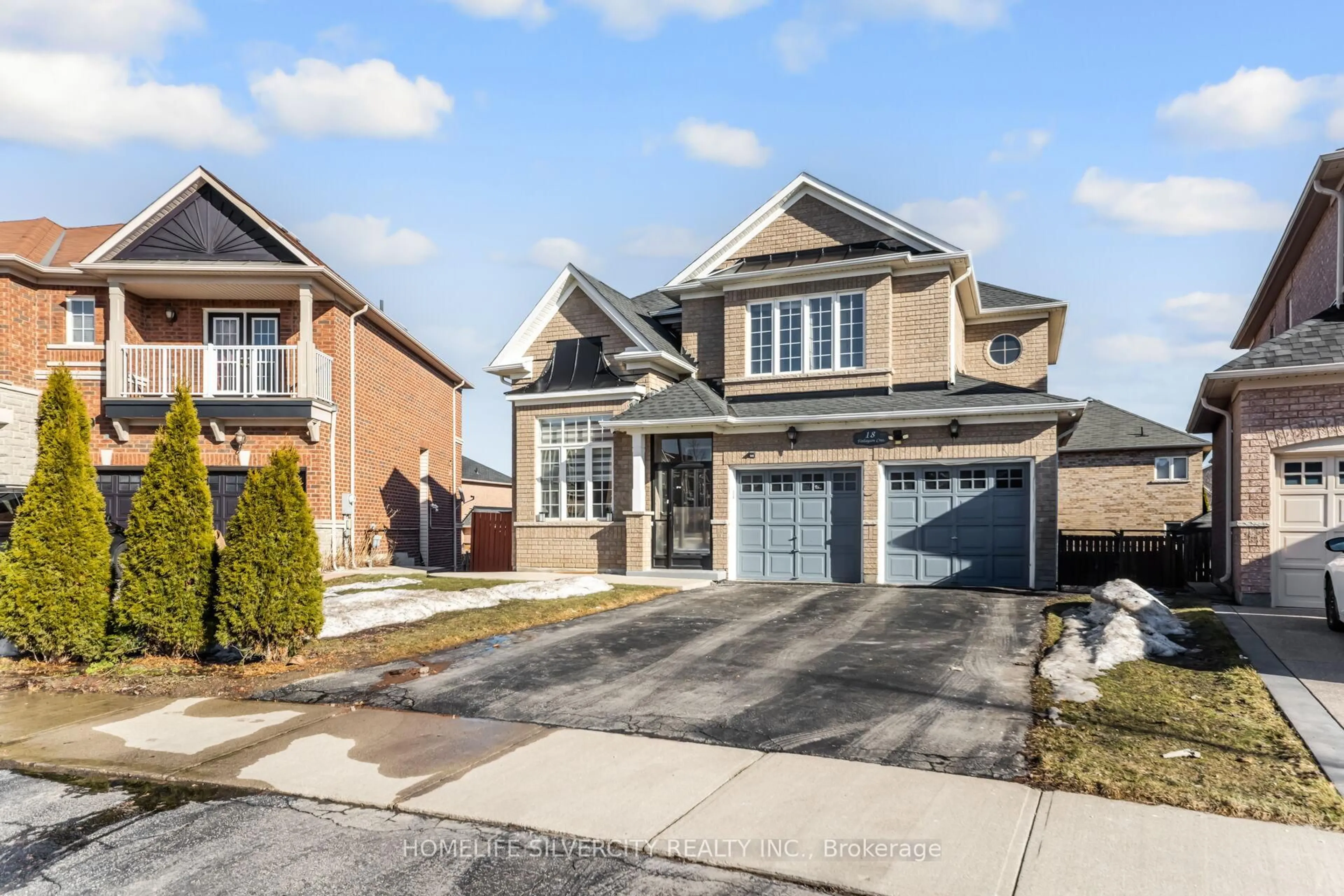Home with brick exterior material, street for 18 Finlayson Cres, Brampton Ontario L6R 0H7