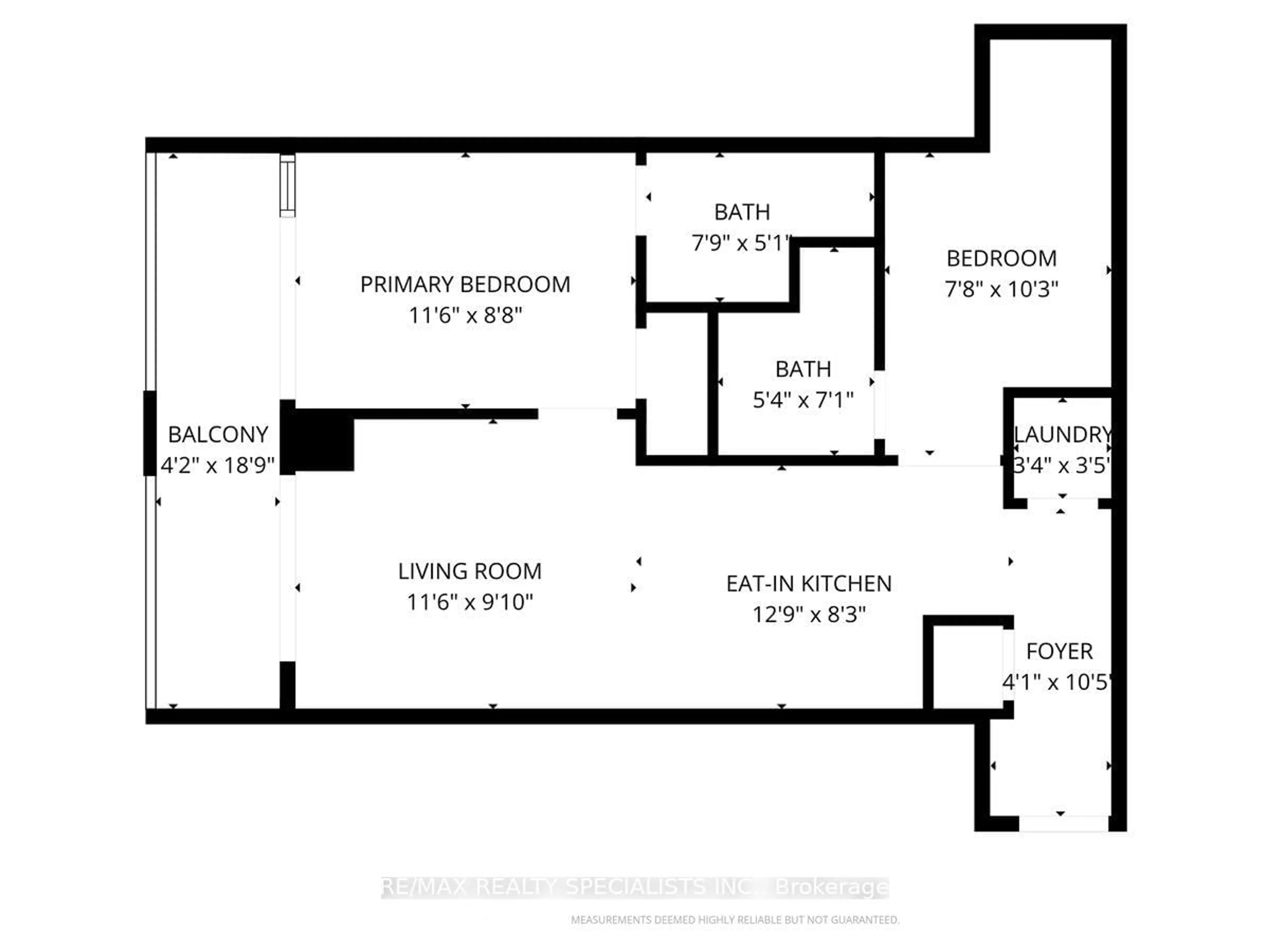 Floor plan for 30 Elm Dr #706, Mississauga Ontario L5B 0N6