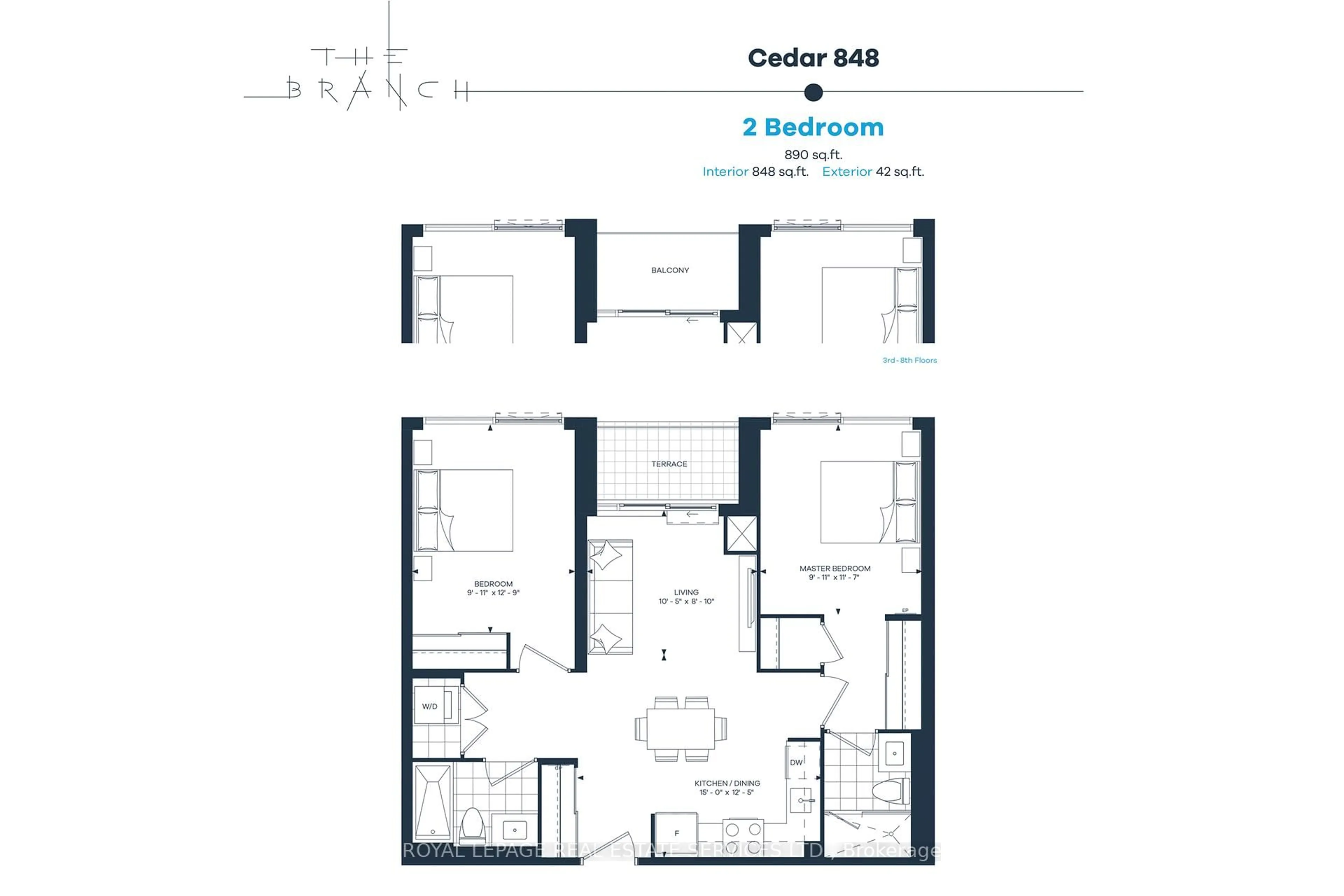 Floor plan for 2450 Old Bronte Rd #512, Oakville Ontario L6M 5P6