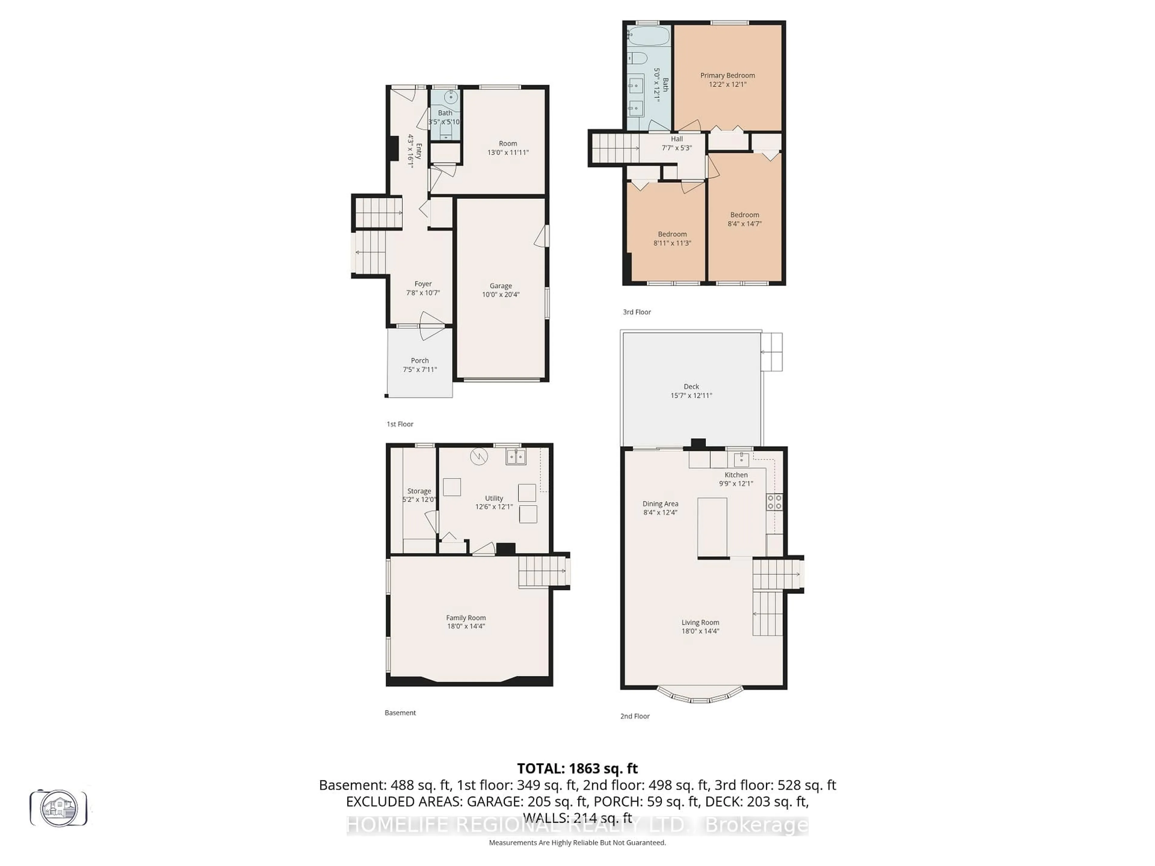 Floor plan for 42 Manorhampton Dr, Toronto Ontario M9P 1E2