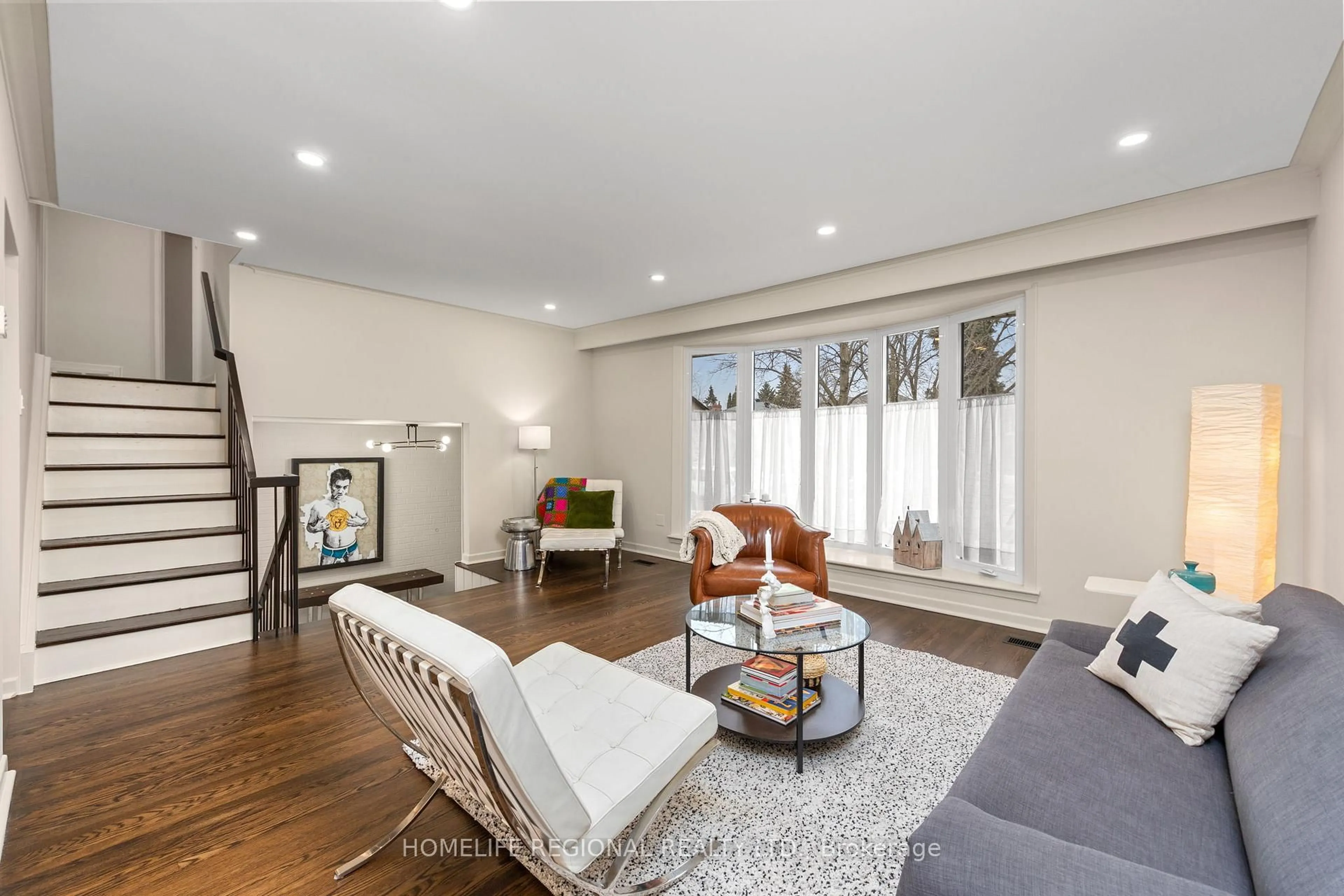 Living room with furniture, unknown for 42 Manorhampton Dr, Toronto Ontario M9P 1E2