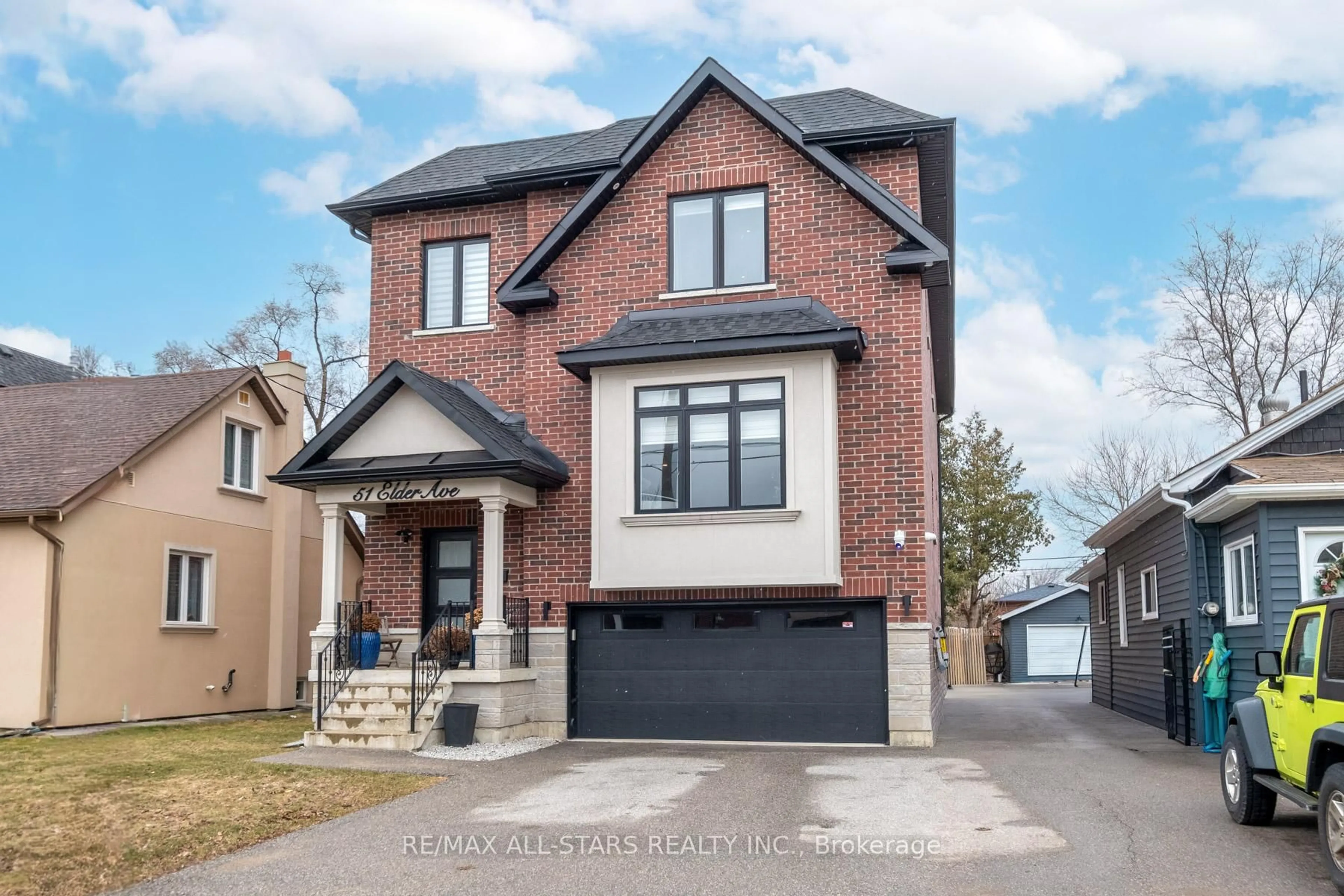 Home with brick exterior material, street for 51 Elder Ave, Toronto Ontario M8W 1S3