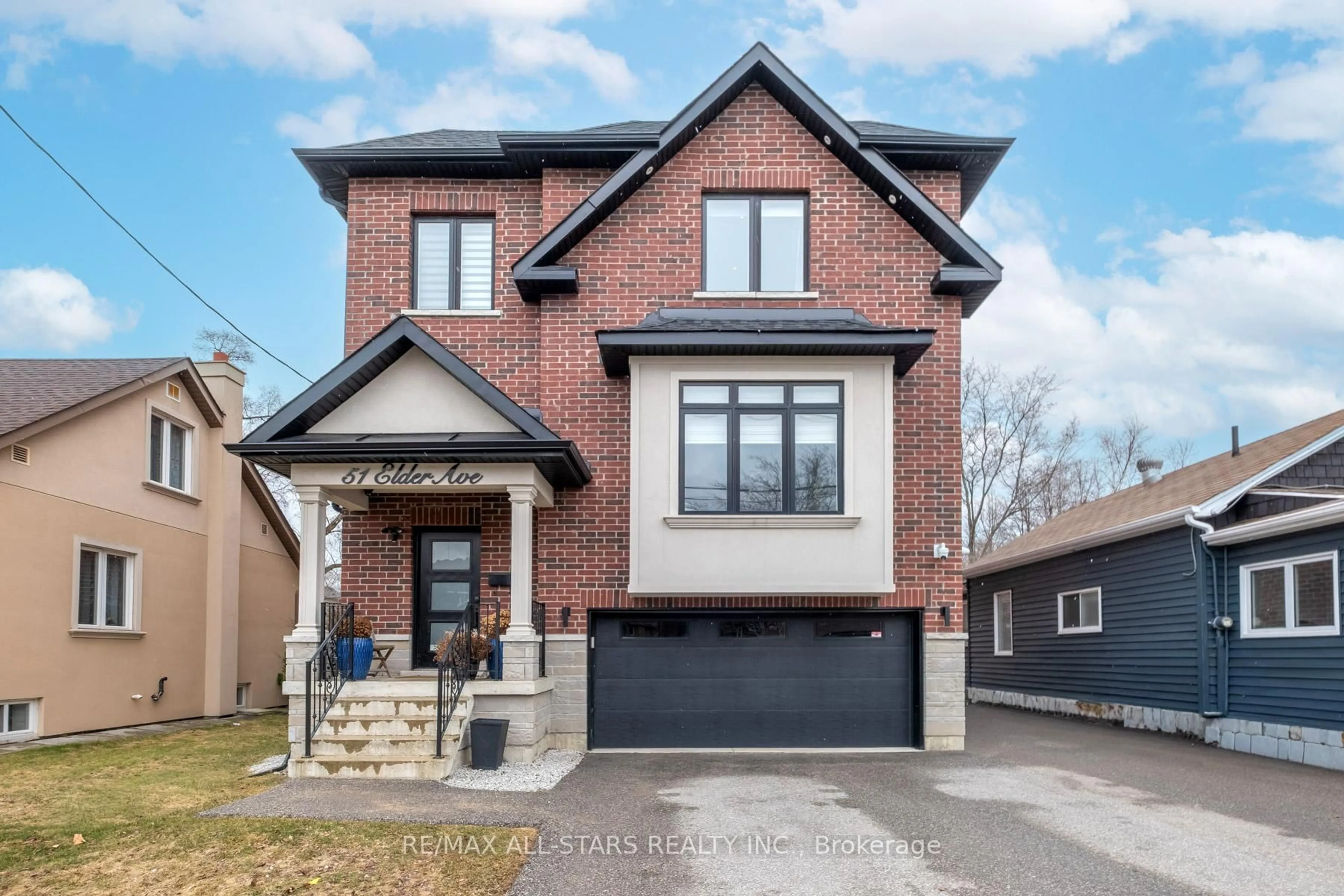 Home with brick exterior material, street for 51 Elder Ave, Toronto Ontario M8W 1S3