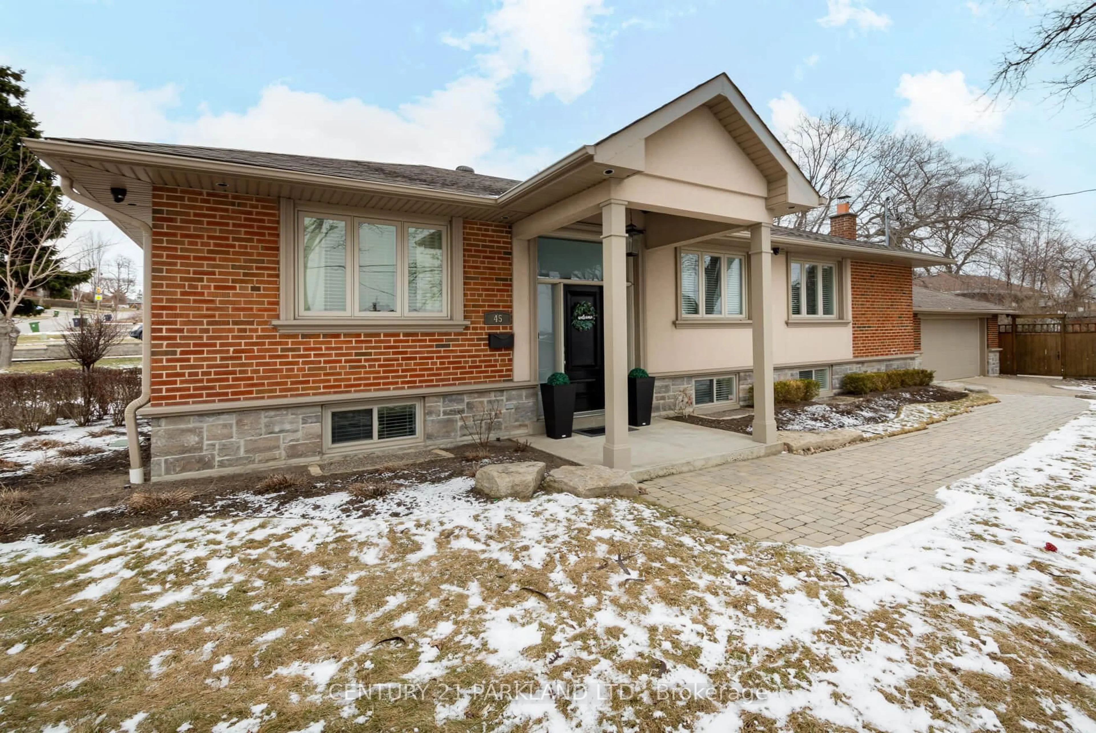 Home with brick exterior material, street for 45 Deevale Rd, Toronto Ontario M3M 1Z4