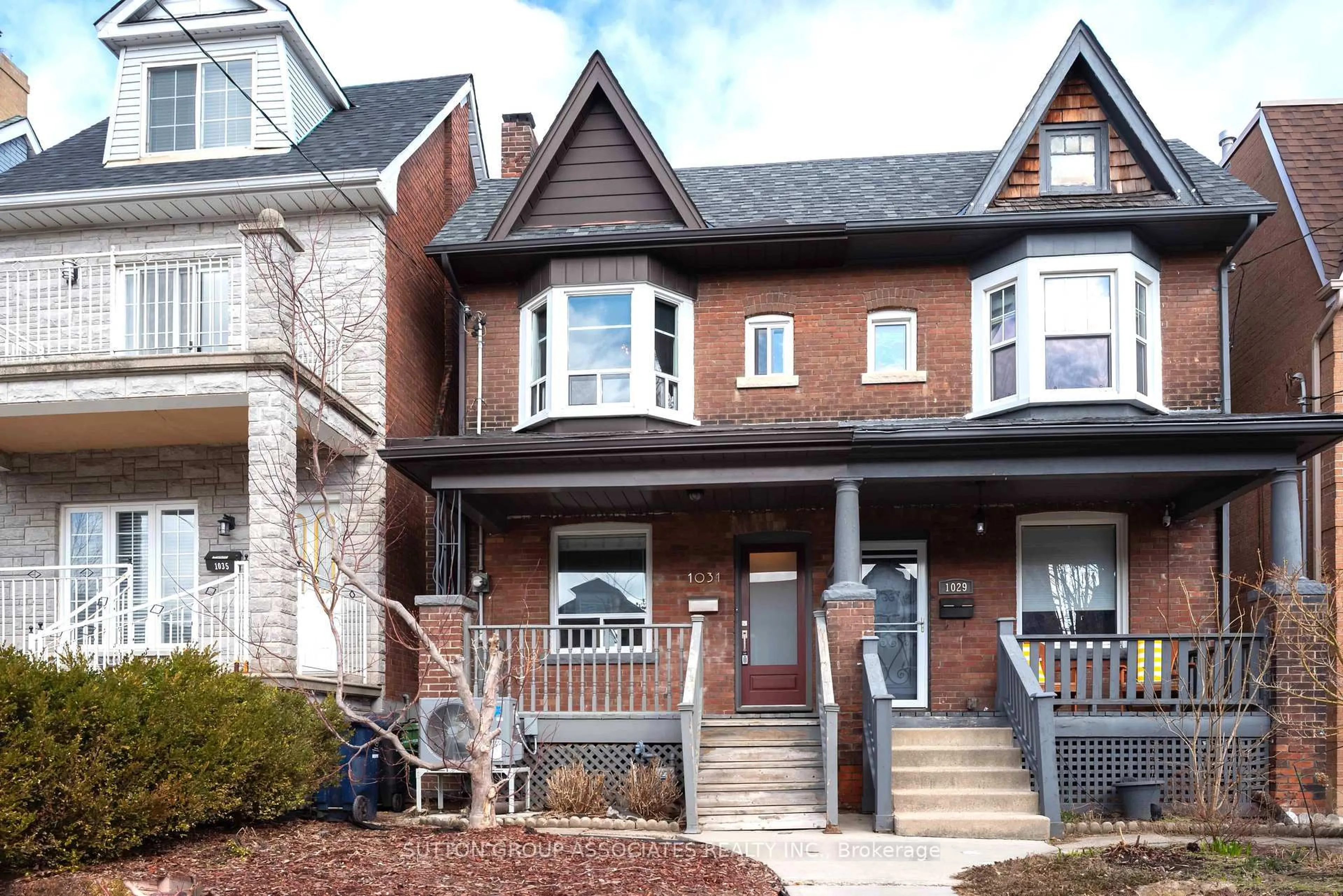 Home with brick exterior material, street for 1031 St Clarens Ave, Toronto Ontario M6H 3X8