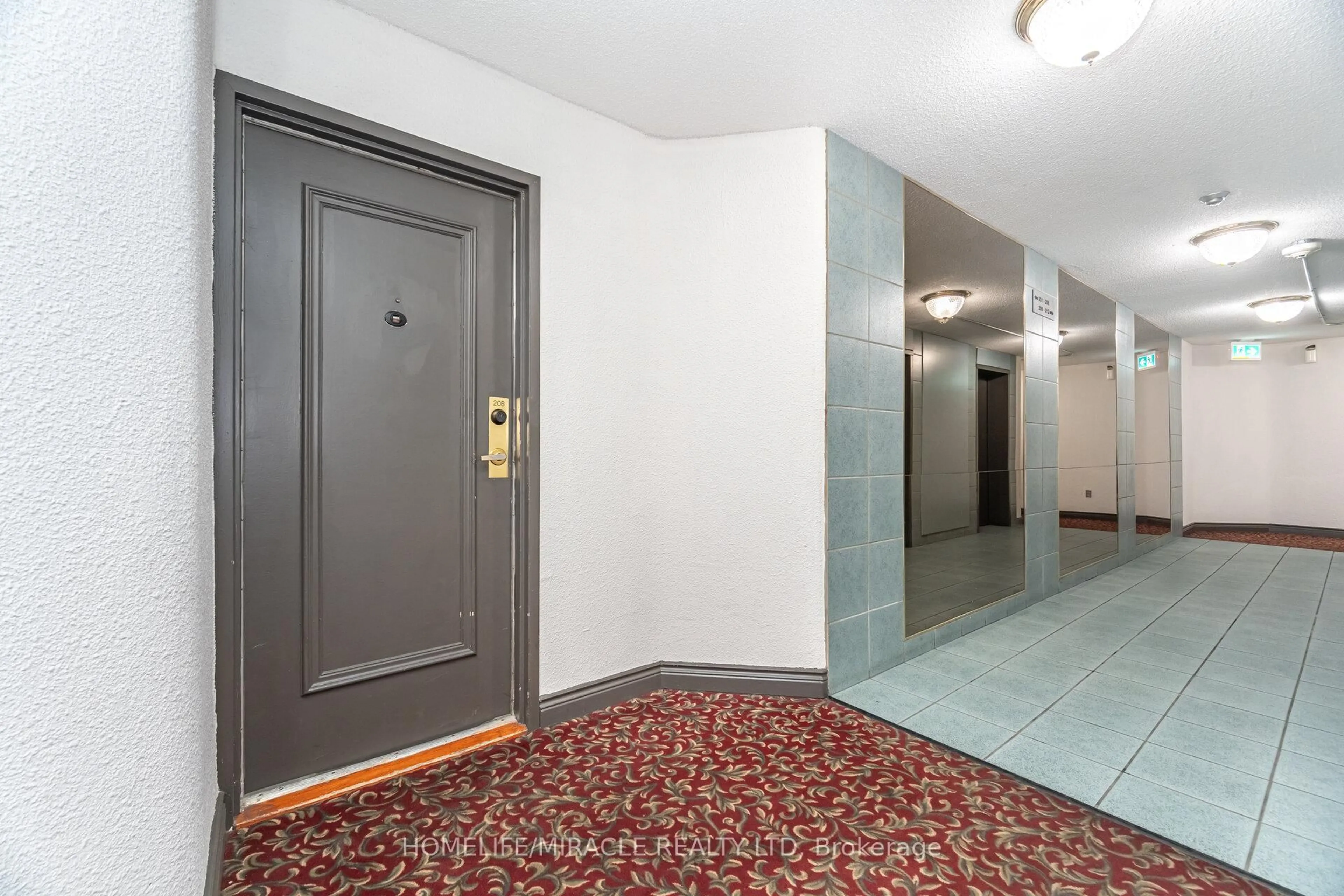 Indoor foyer for 236 Albion Rd #208, Toronto Ontario M9W 6A6