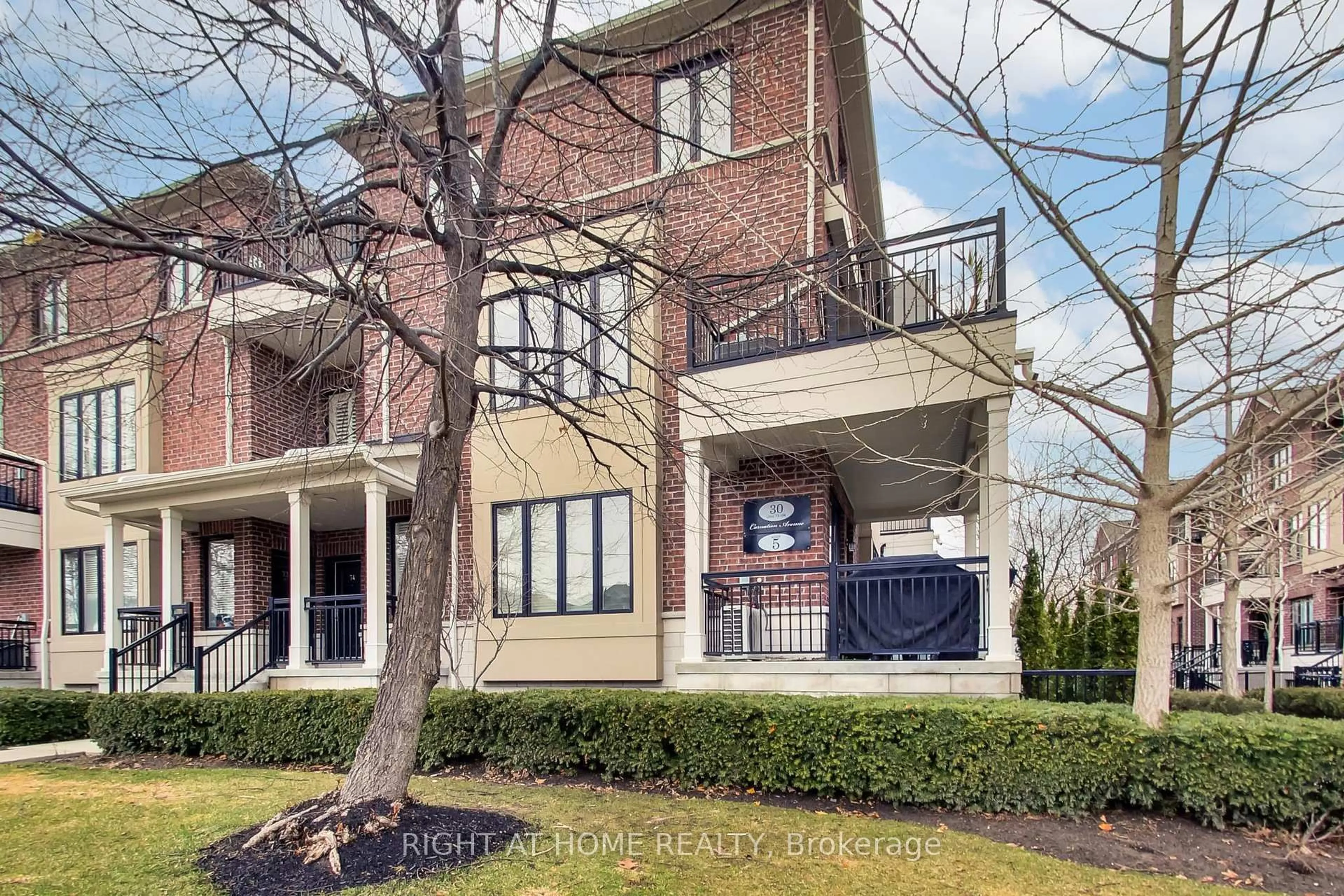 Home with brick exterior material, street for 30 Carnation Ave #75, Toronto Ontario M8V 0B8
