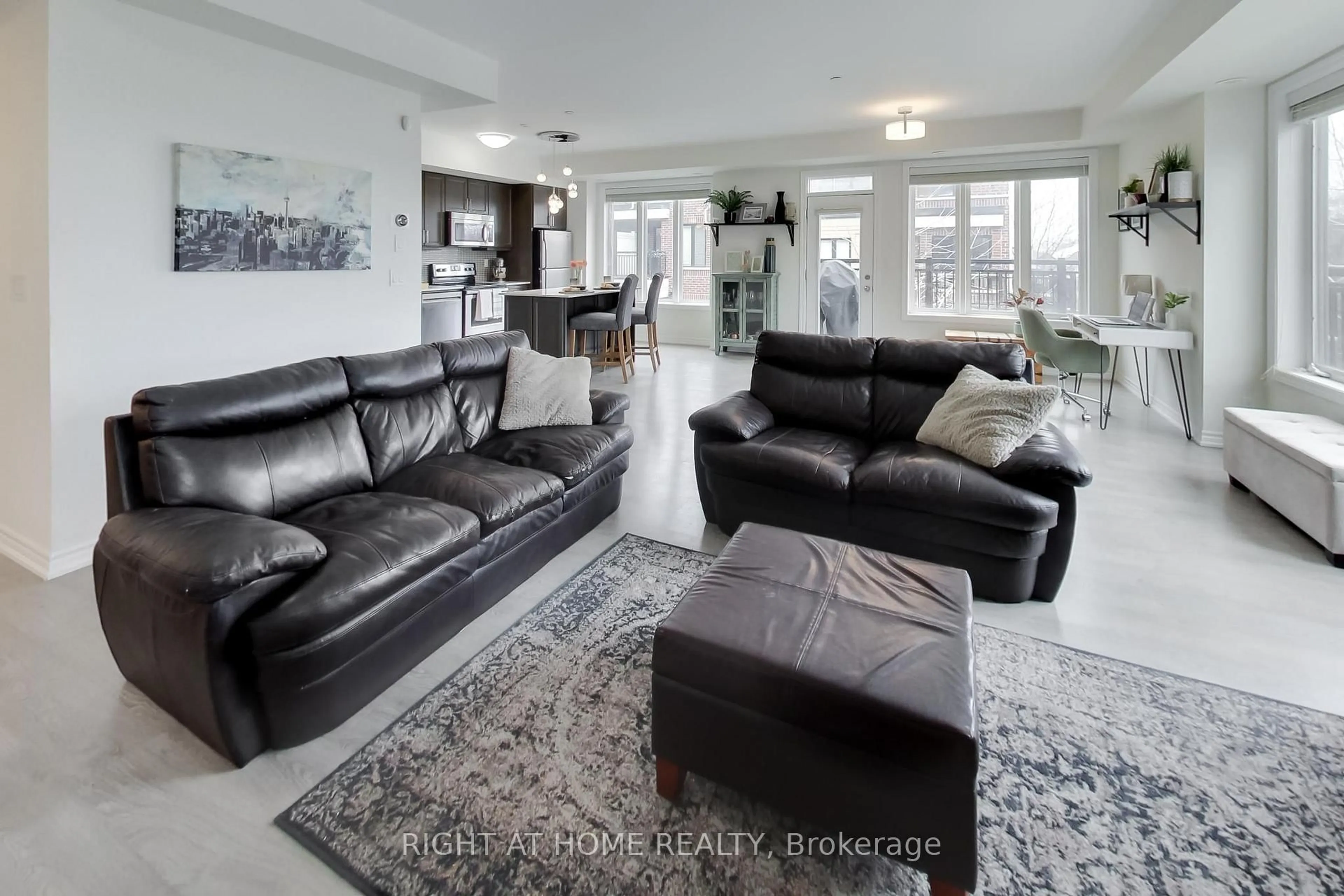 Living room with furniture, unknown for 30 Carnation Ave #75, Toronto Ontario M8V 0B8