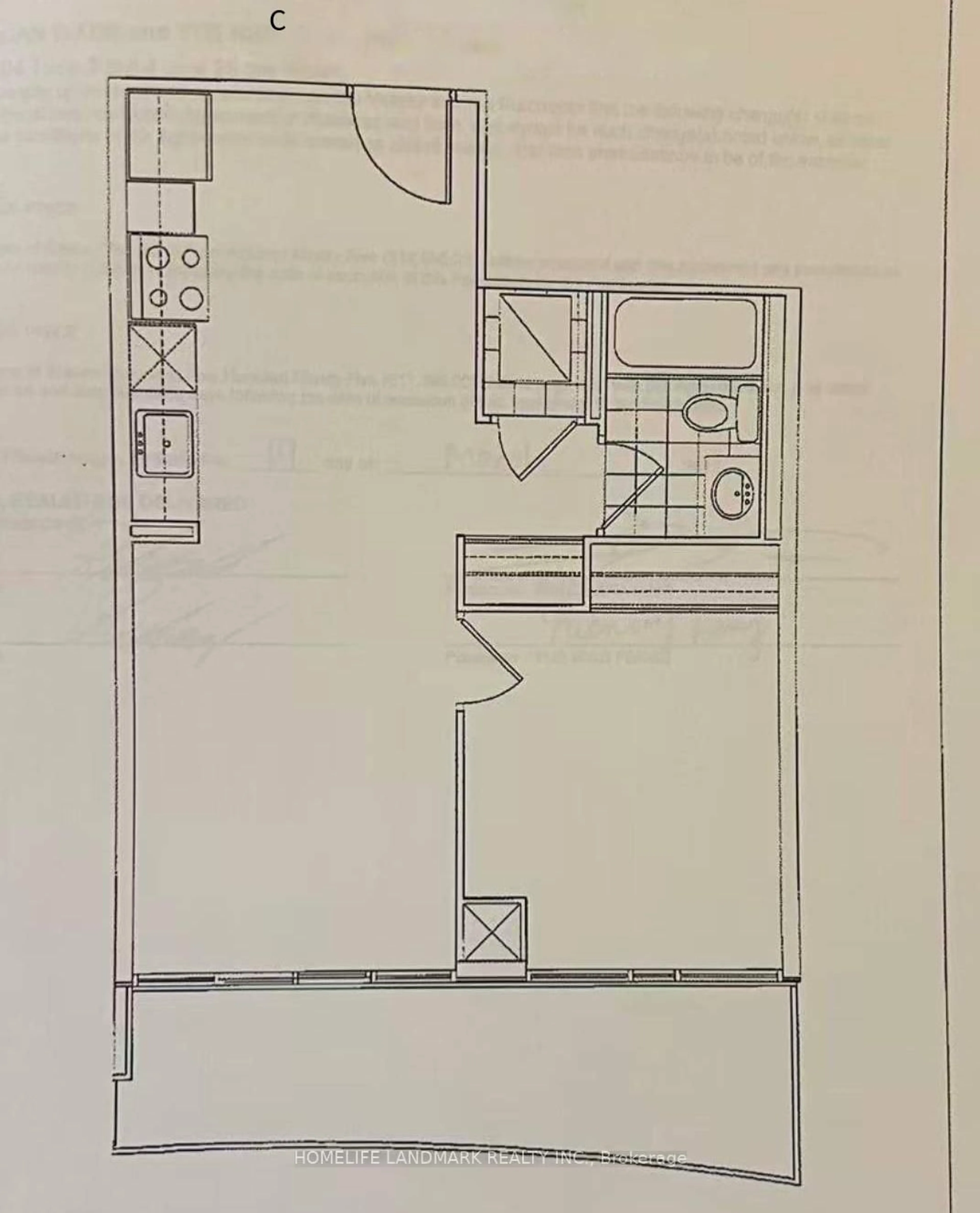 Floor plan for 4099 BRICKSTONE Mews #2604, Mississauga Ontario L5B 0G2