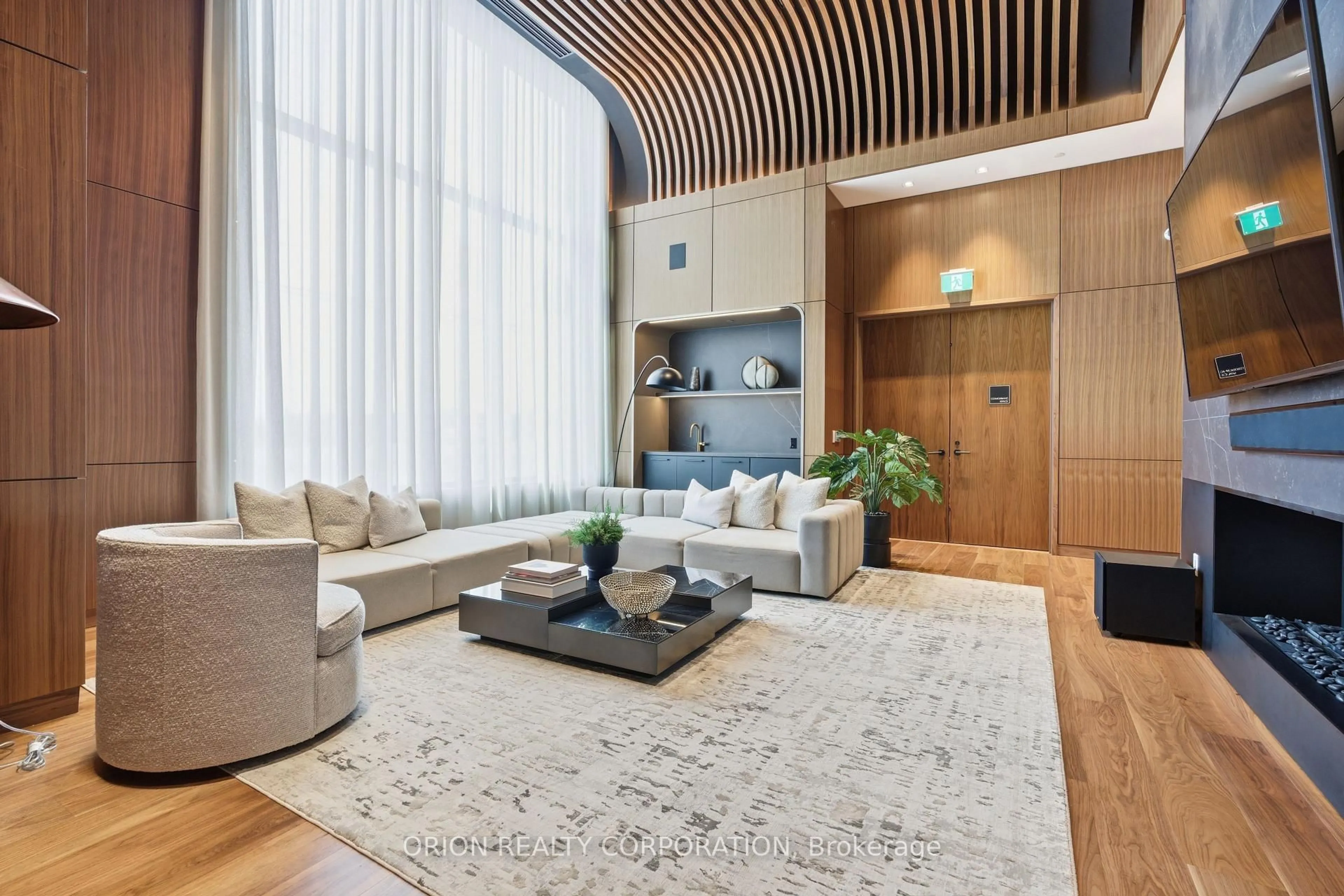 Living room with furniture, unknown for 3240 William Coltson Ave #1704, Oakville Ontario L6H 8C8