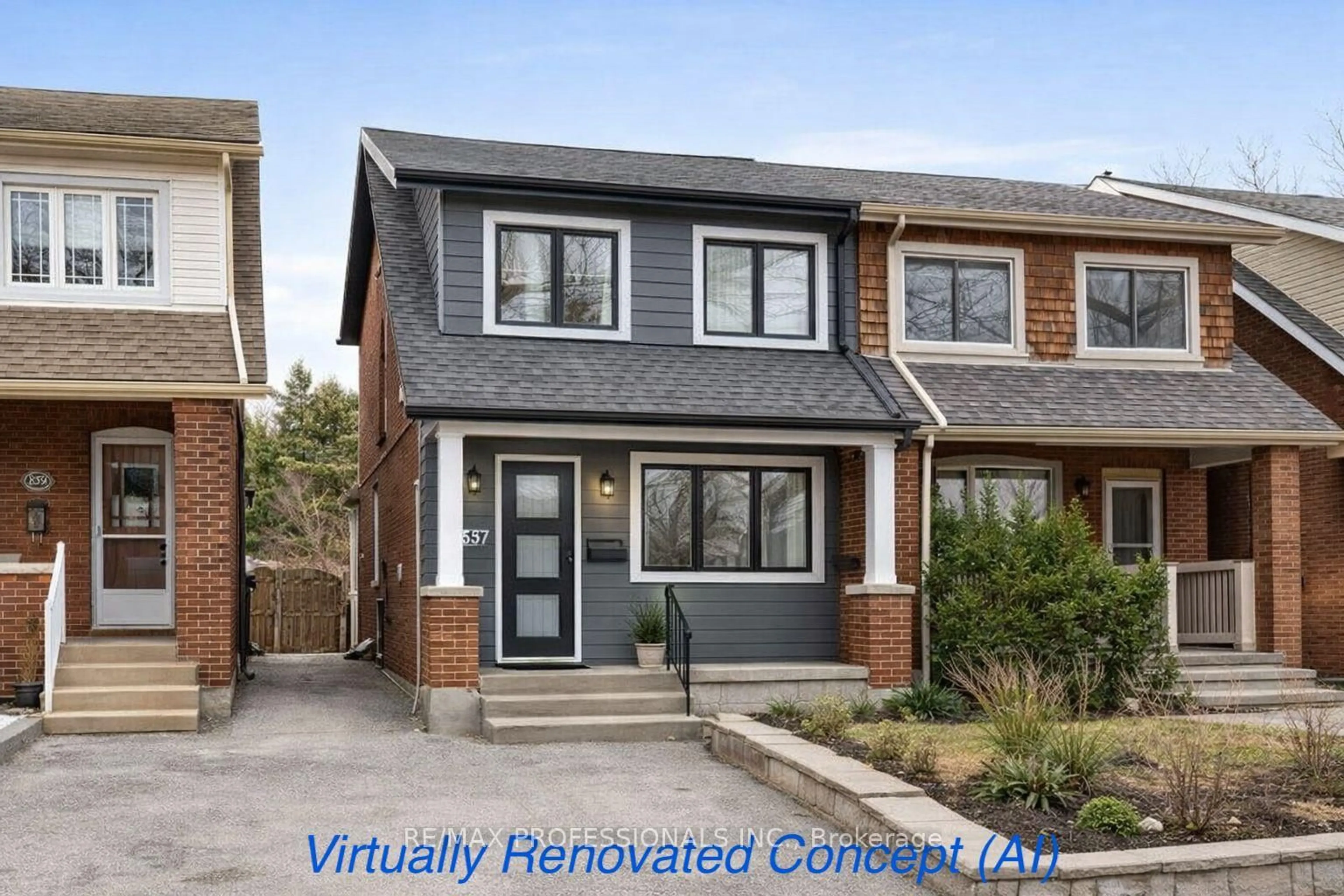 Home with vinyl exterior material, street for 857 Windermere Ave, Toronto Ontario M6S 3M5