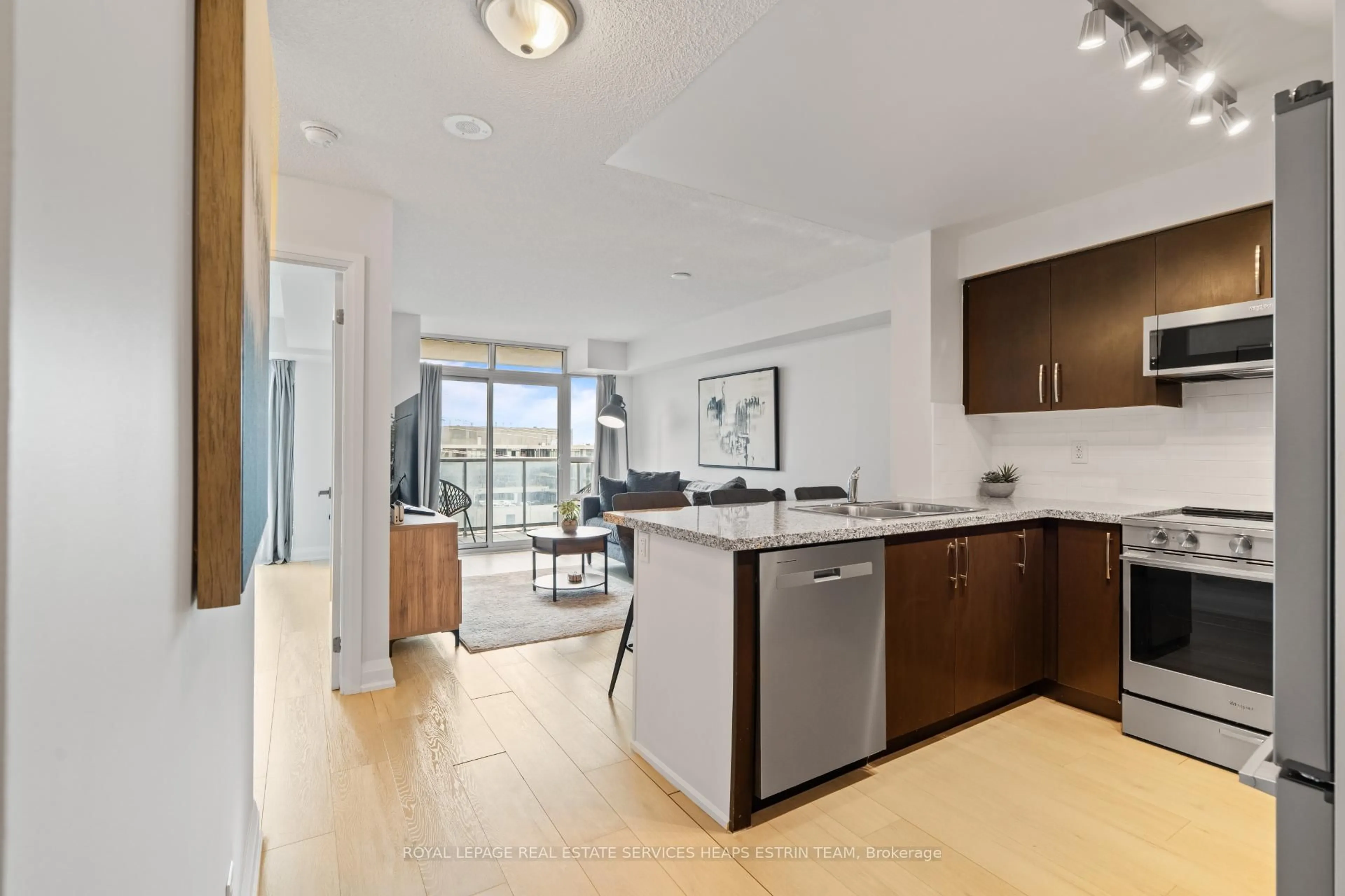 Open concept kitchen, unknown for 3 Michael Power Pl #606, Toronto Ontario M9A 0A2