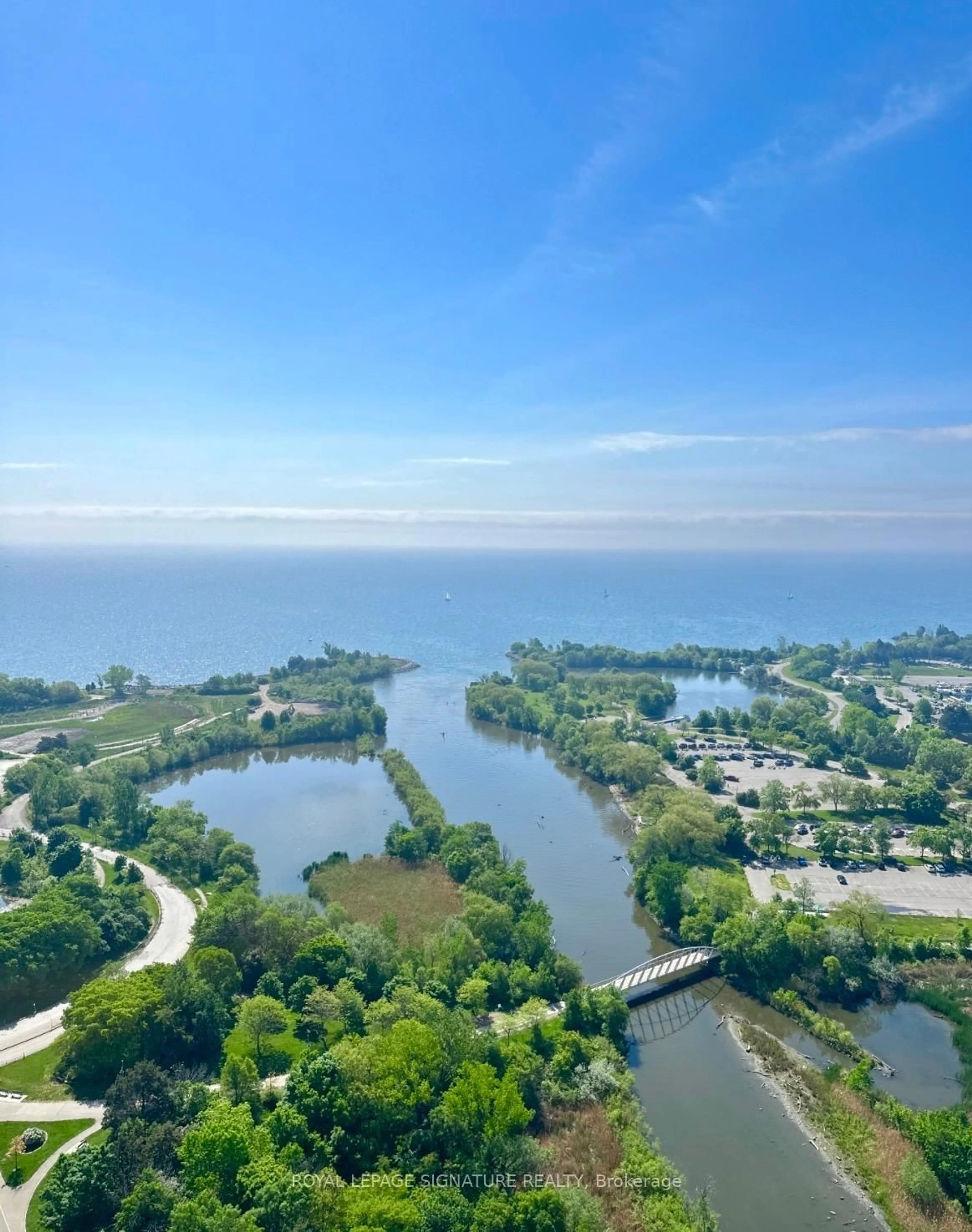 A pic from outside/outdoor area/front of a property/back of a property/a pic from drone, water/lake/river/ocean view for 2200 Lake Shore Blvd #3601, Toronto Ontario M8V 1A4