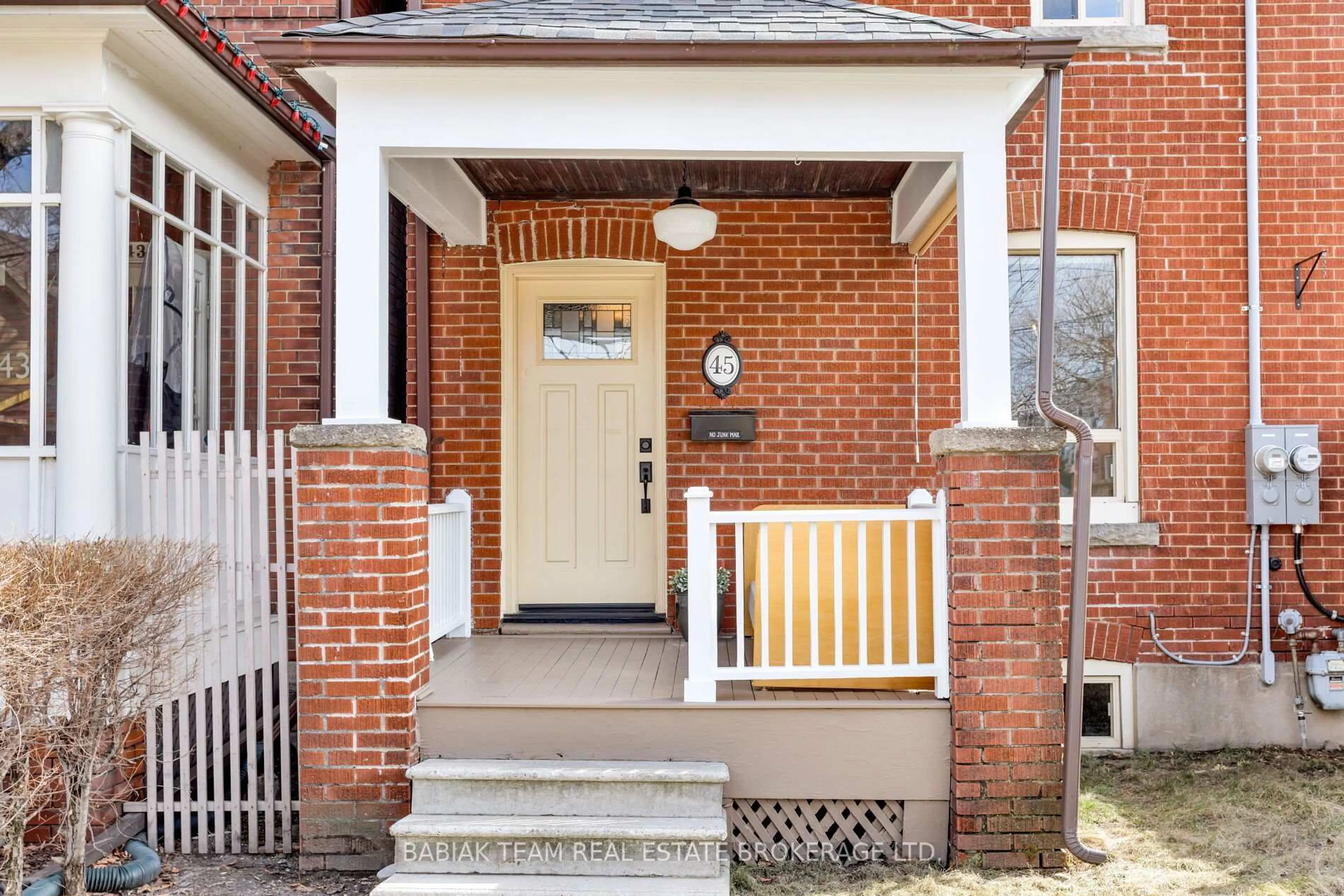 Home with brick exterior material, street for 45 Montye Ave, Toronto Ontario M6S 2G8