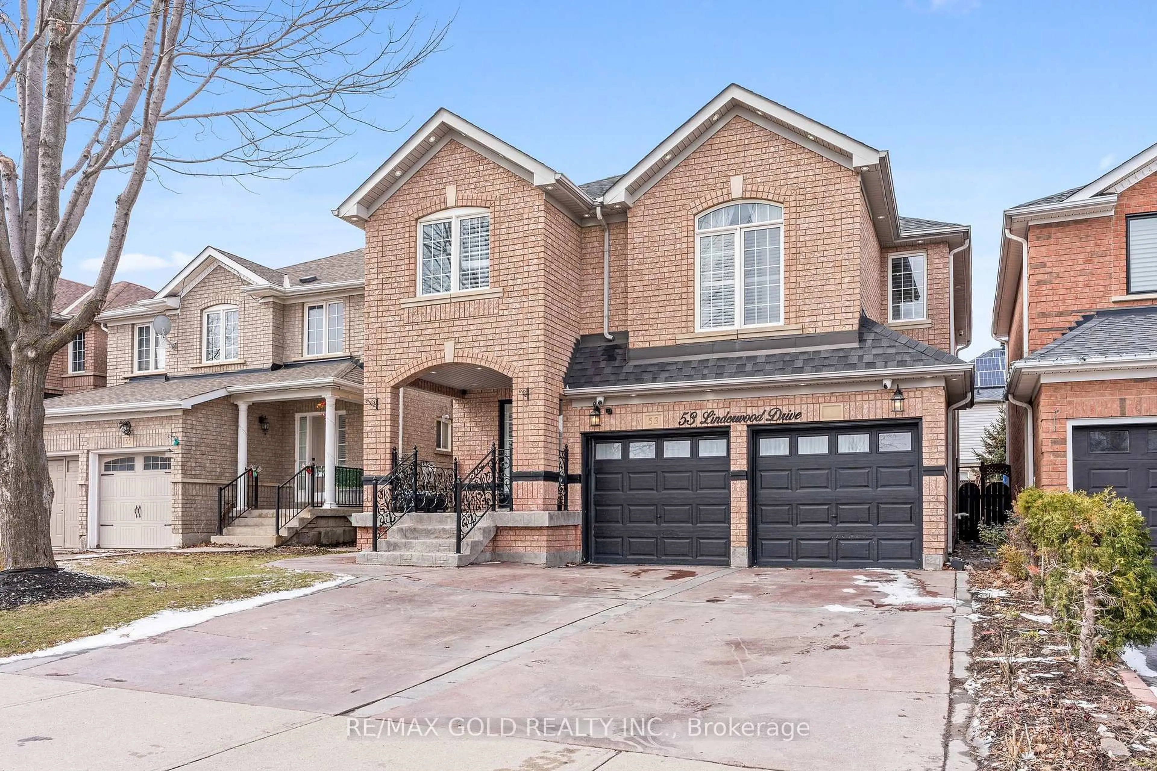 Home with brick exterior material, street for 53 Linderwood Dr, Brampton Ontario L7A 1S4