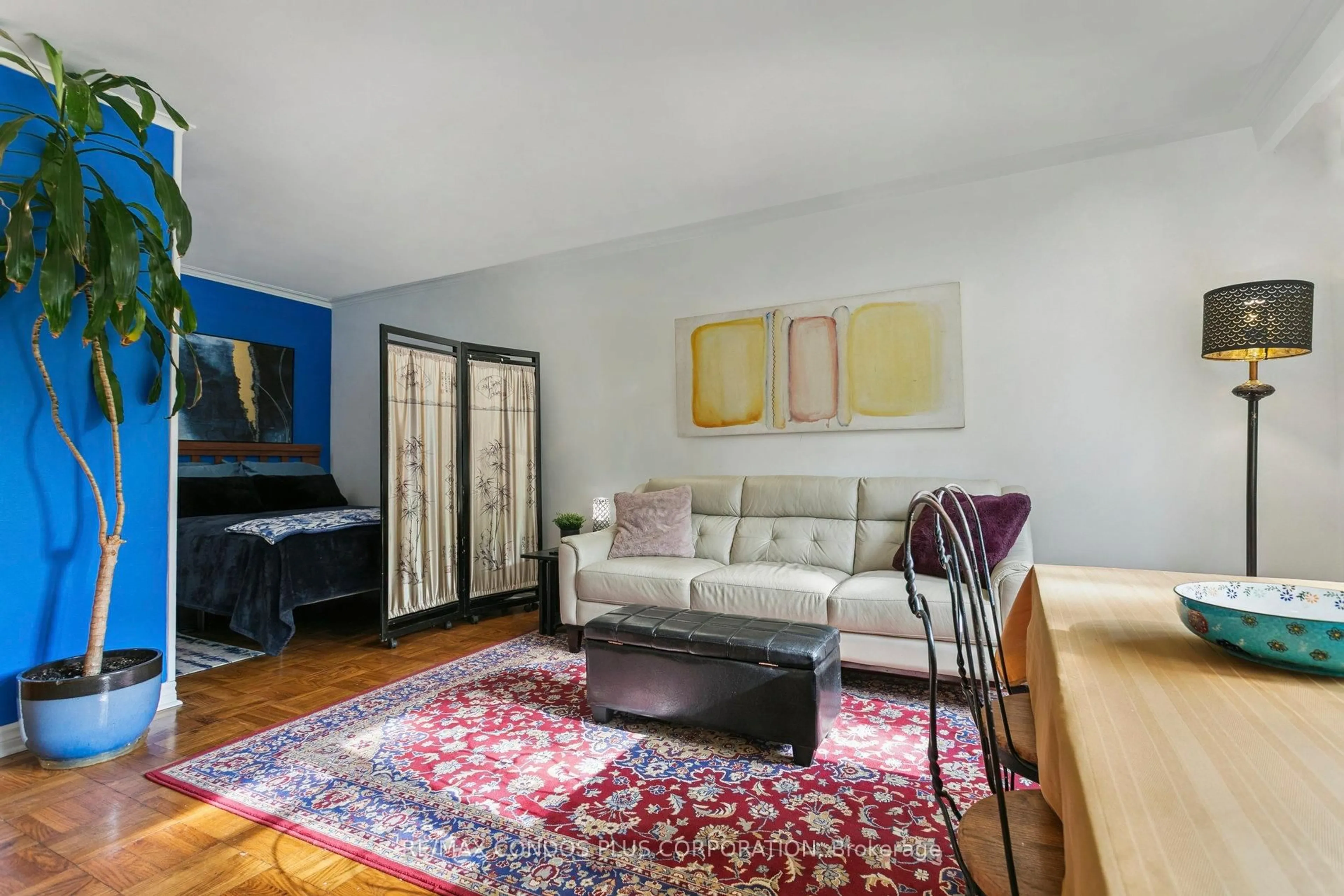 Living room with furniture, unknown for 185 Stephen Dr #101, Toronto Ontario M8Y 3N5