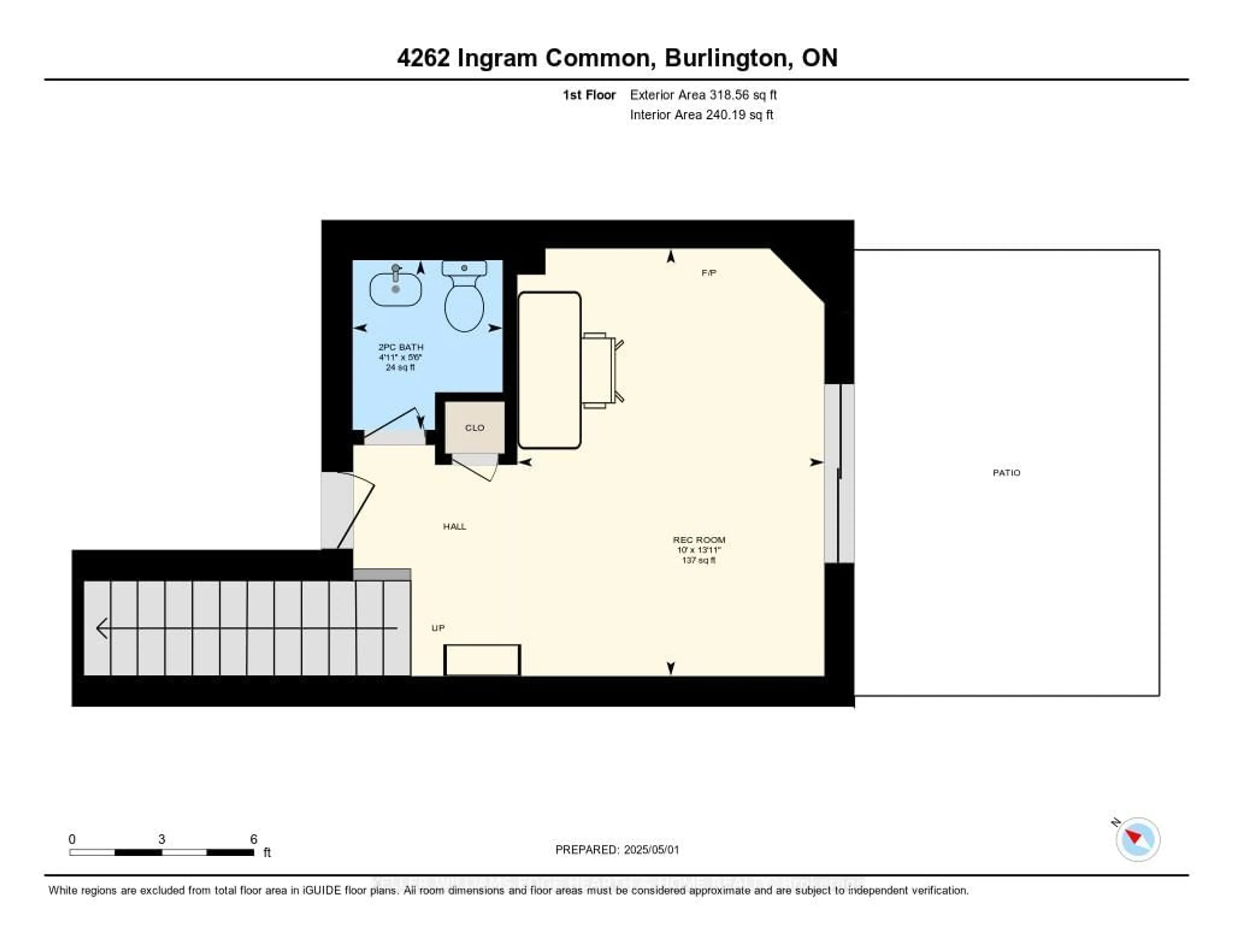 Floor plan for 4262 Ingram Common, Burlington Ontario L7L 0C4