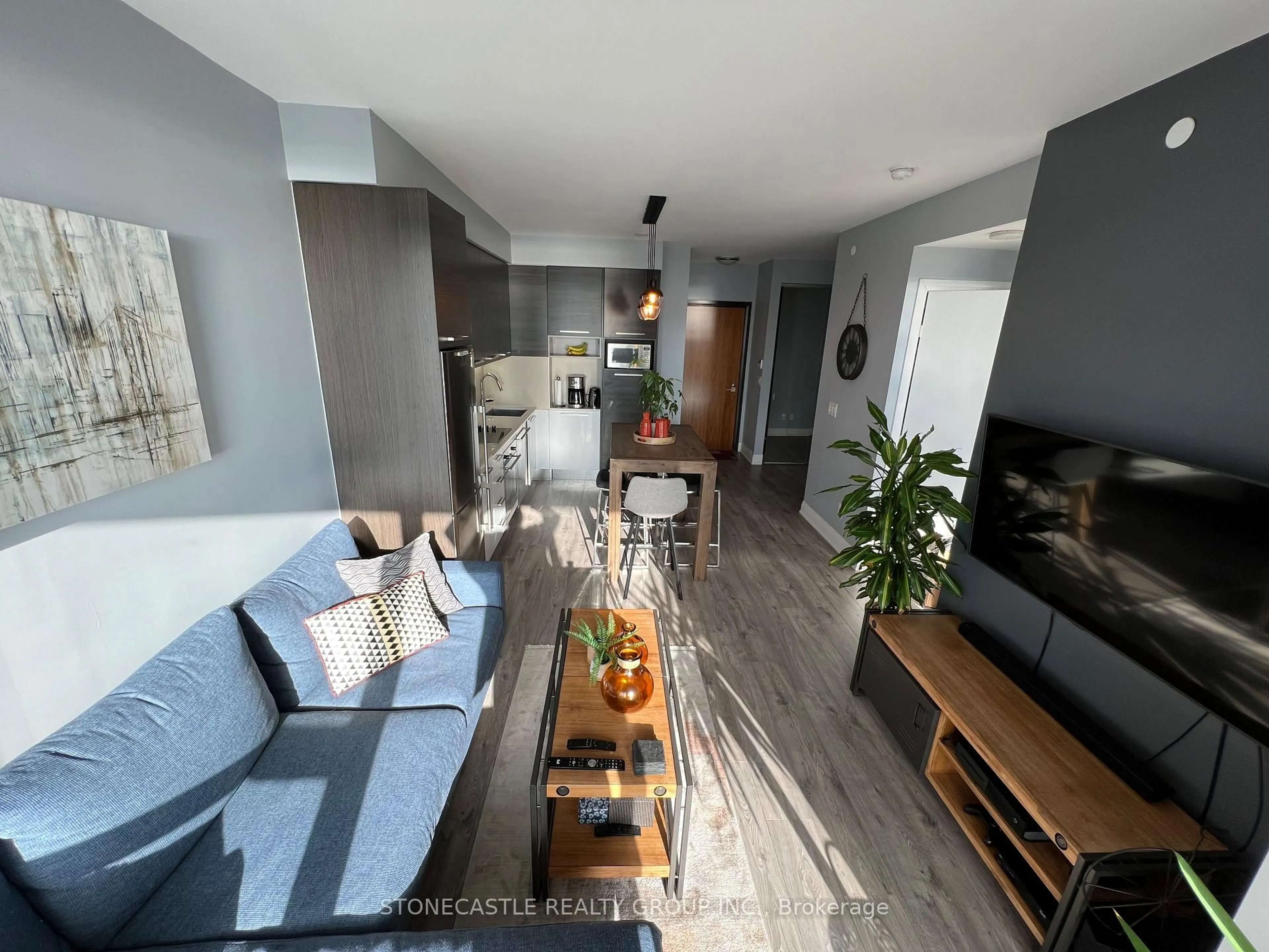 Living room with furniture, unknown for 36 Park Lawn Rd #2401, Toronto Ontario M8V 0E5