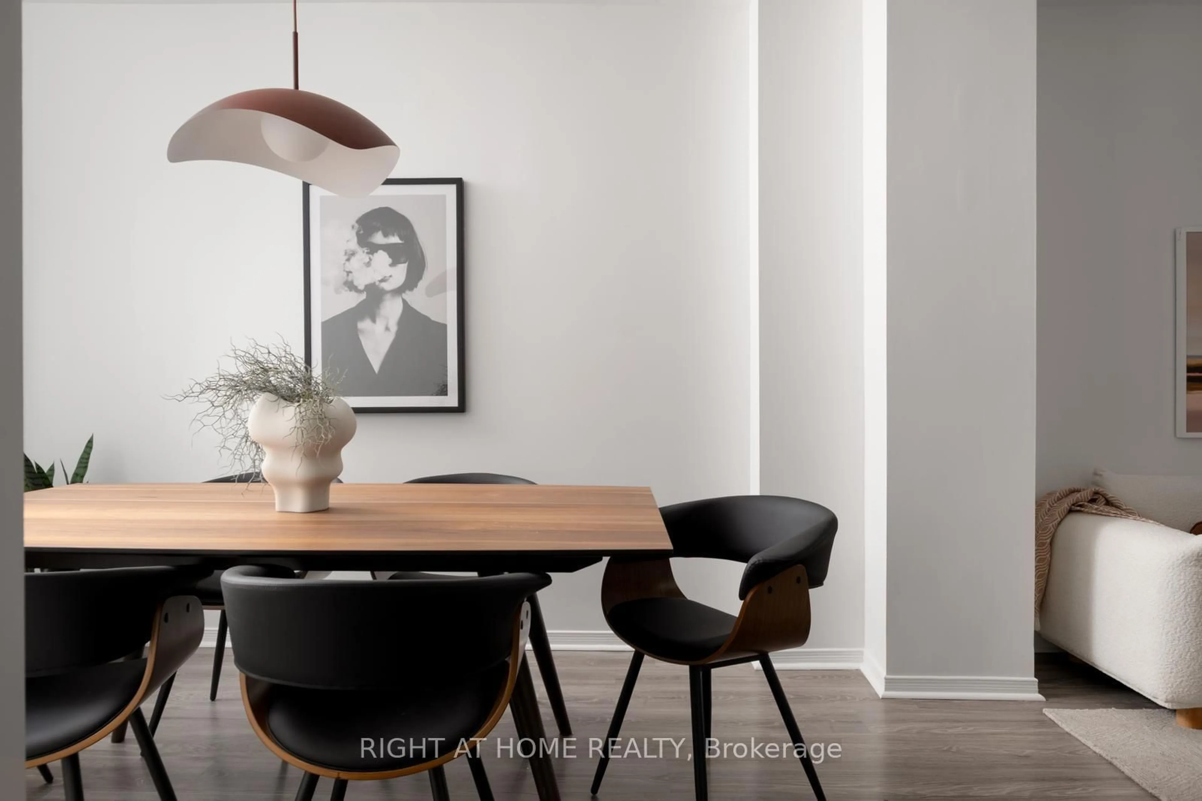 Dining room, wood/laminate floor for 49 Osler St, Toronto Ontario M6P 4A1