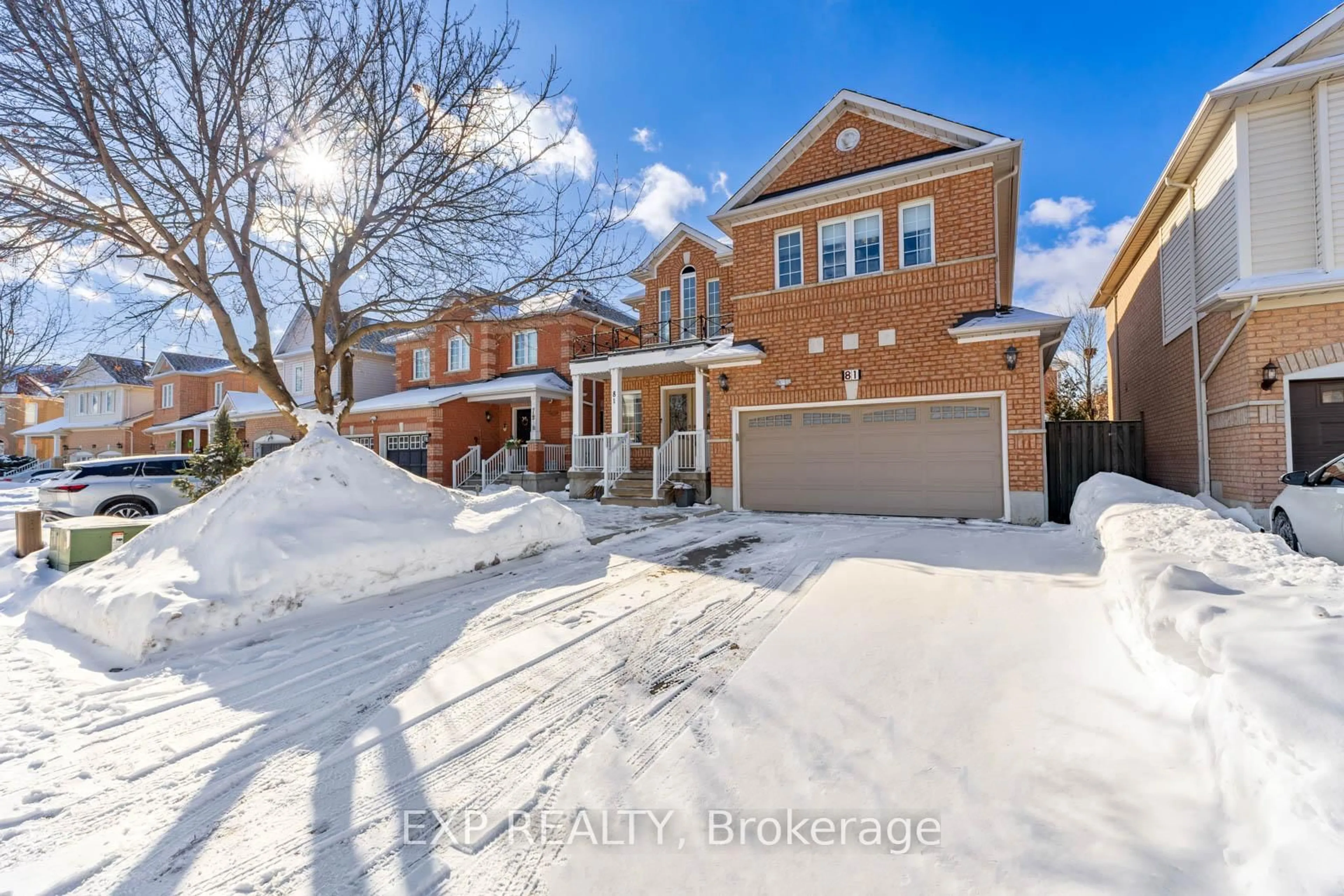 Home with brick exterior material, street for 81 Farthingale Cres, Brampton Ontario L7A 1W7