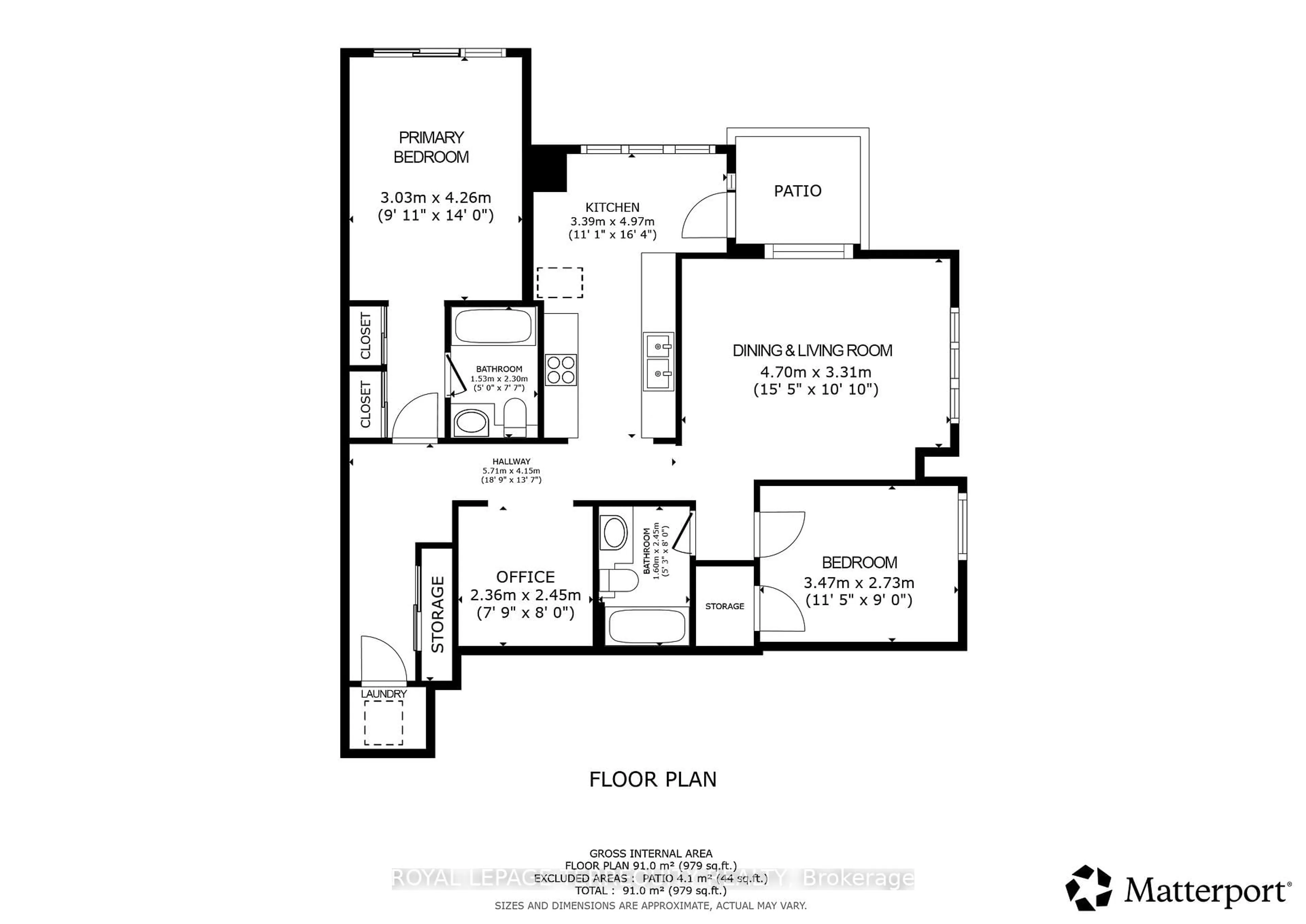 Floor plan for 38 Fontenay Crt #604, Toronto Ontario M9A 5H5
