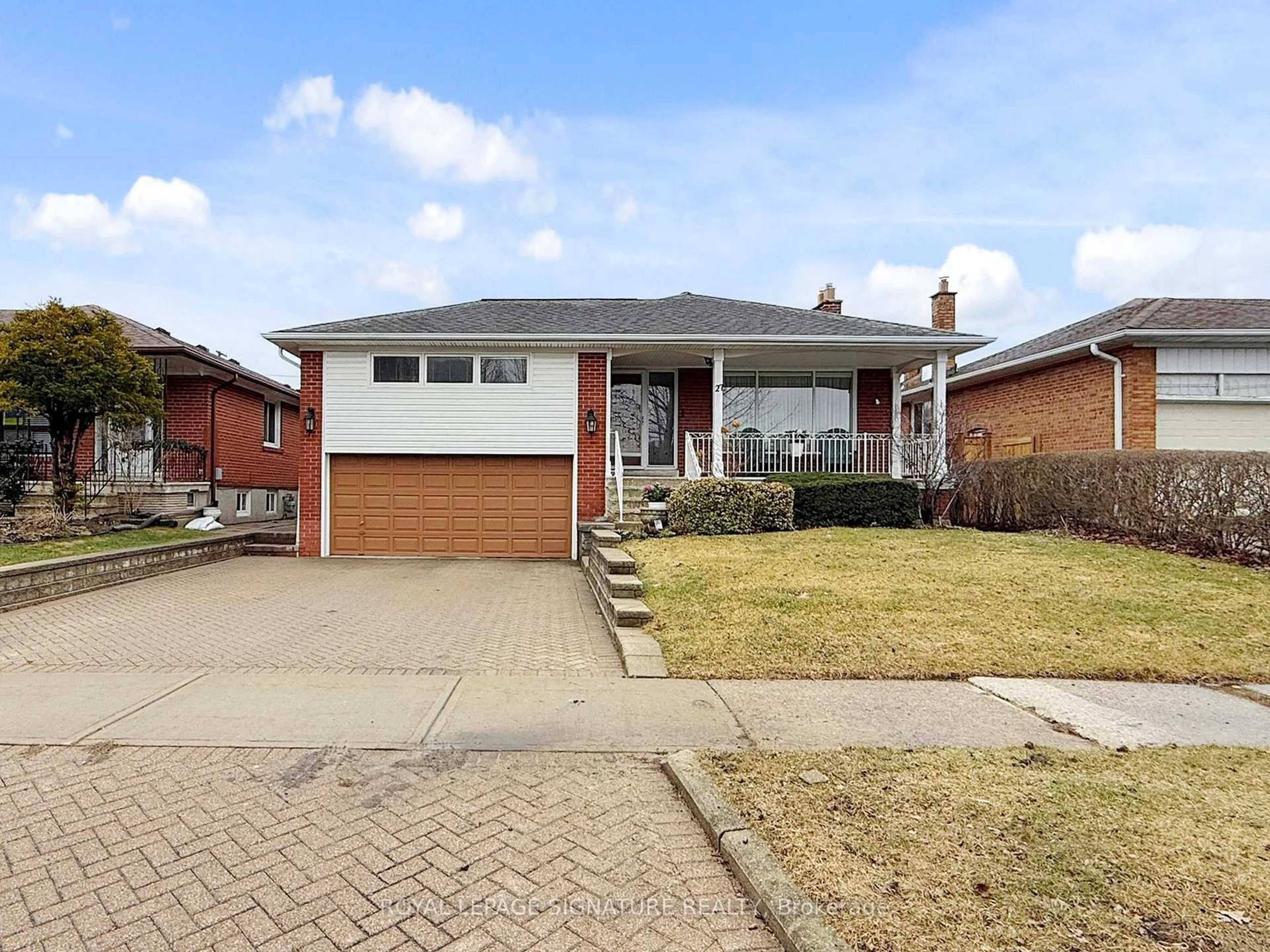 Home with brick exterior material, street for 27 Knowland Dr, Toronto Ontario M9A 4L7