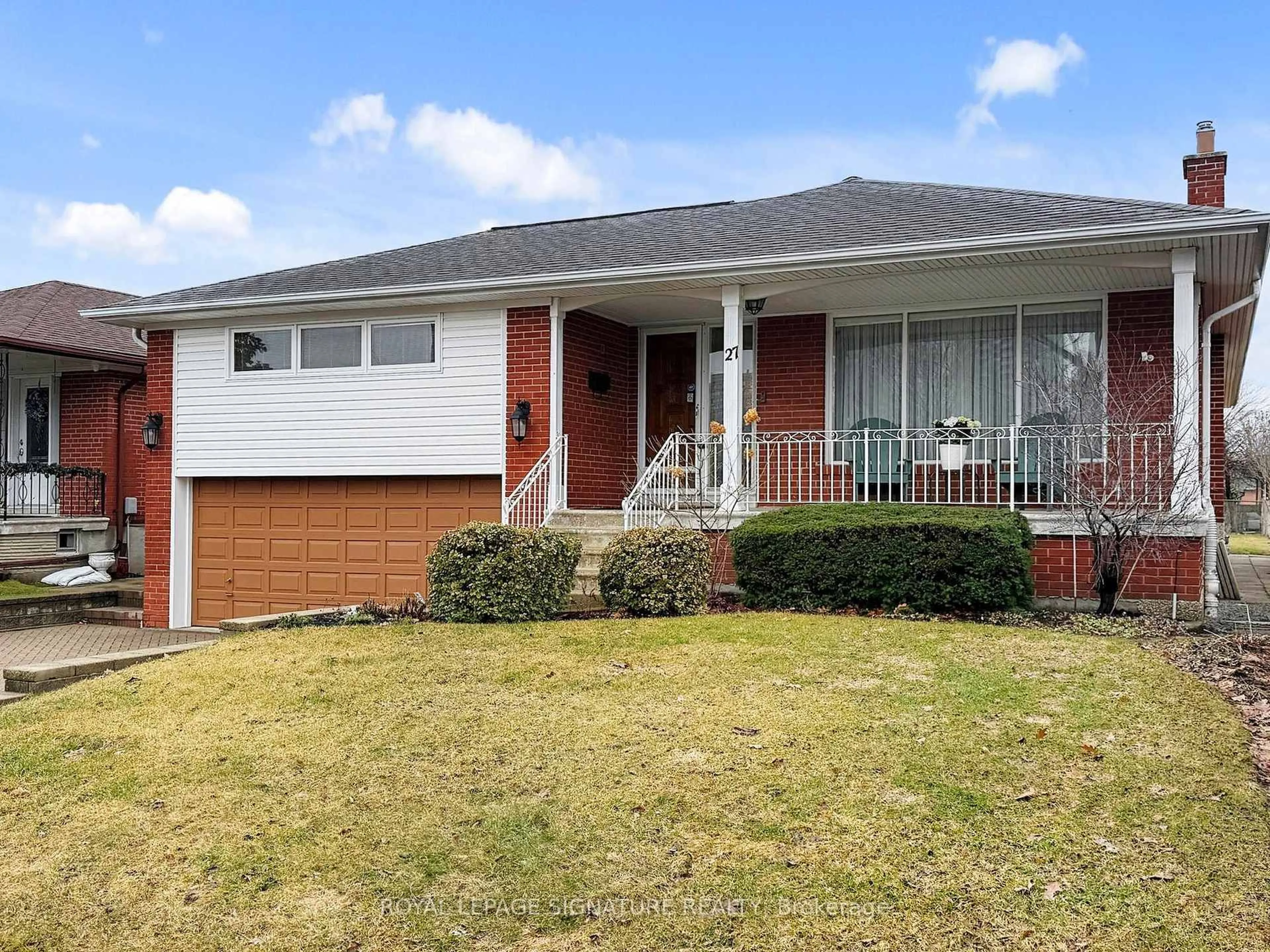 Home with brick exterior material, street for 27 Knowland Dr, Toronto Ontario M9A 4L7