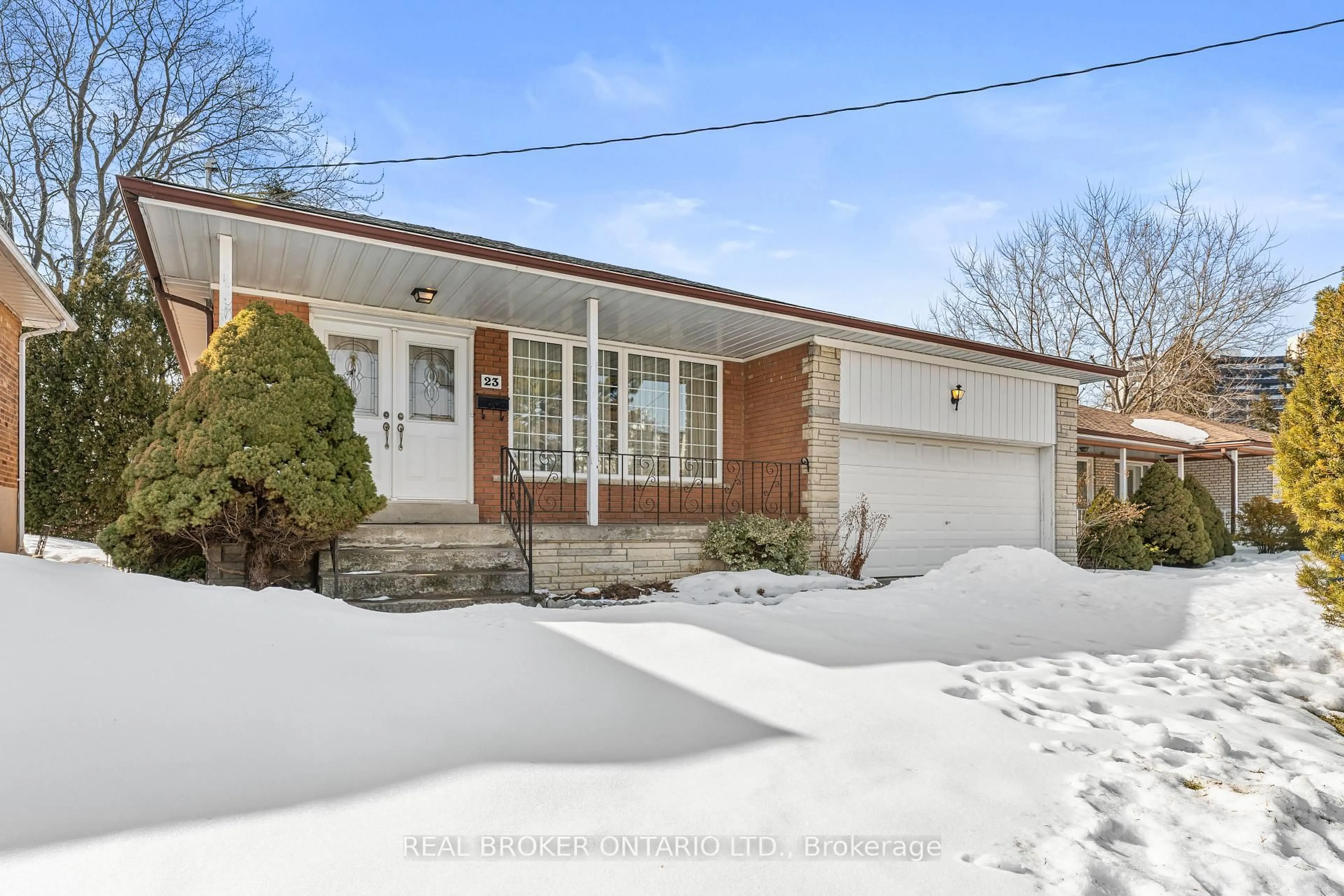 Home with brick exterior material, street for 23 Beaumaris Cres, Toronto Ontario M9R 1N7