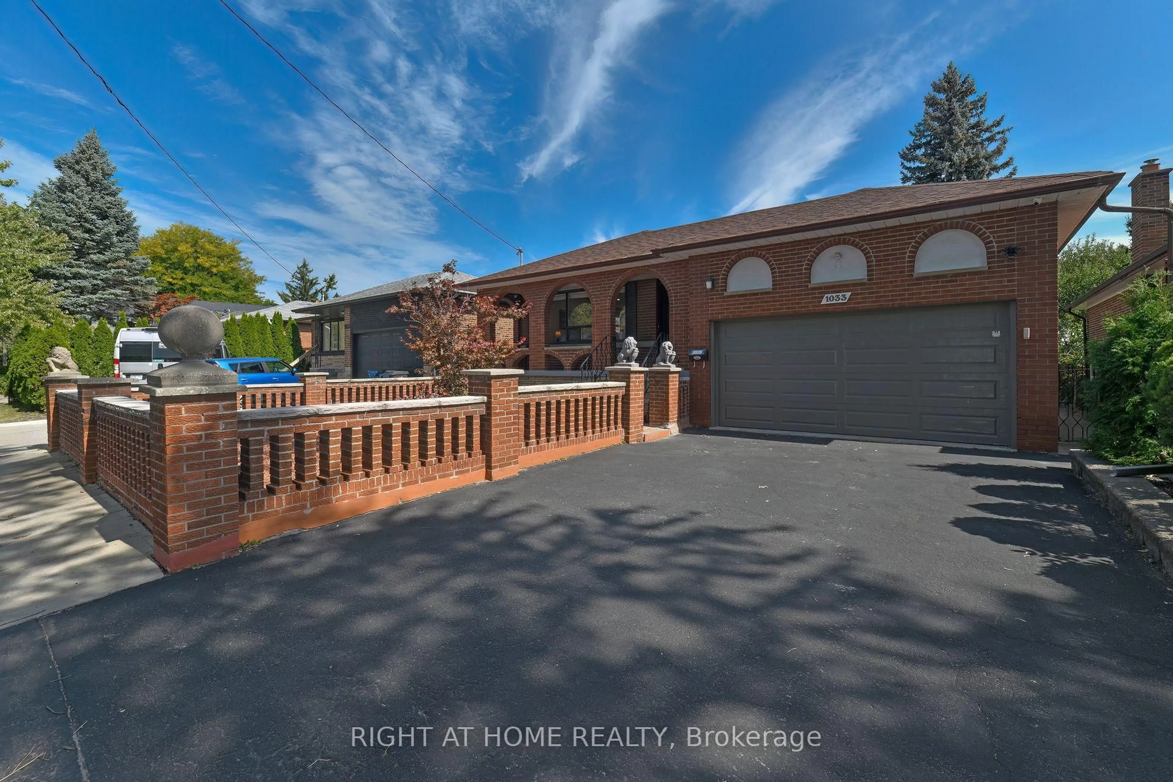 A pic from outside/outdoor area/front of a property/back of a property/a pic from drone, water/lake/river/ocean view for 1033 Islington Ave, Toronto Ontario M8Z 4R3