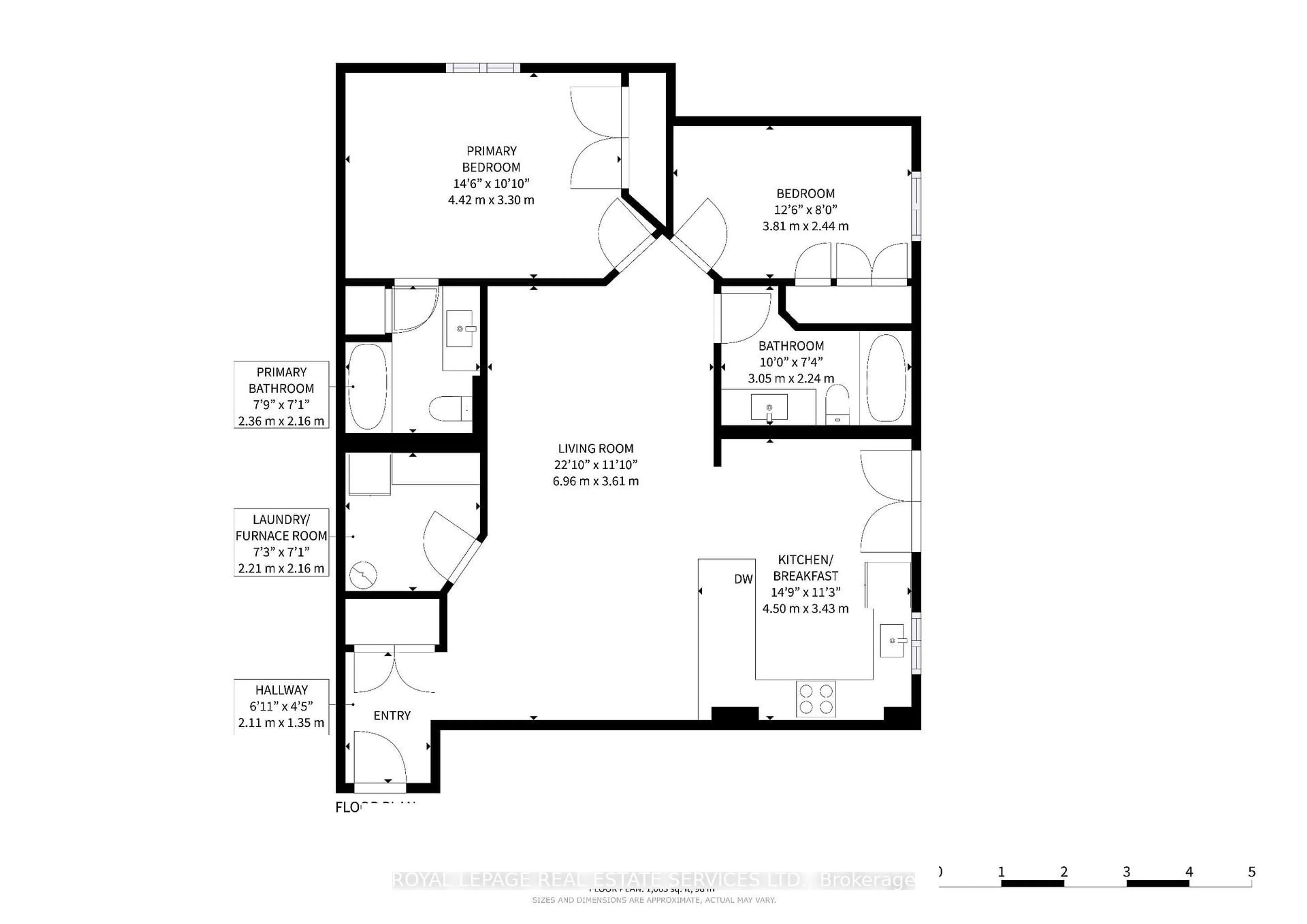 Floor plan for 4016 Kilmer Dr #104, Burlington Ontario L7M 5A7