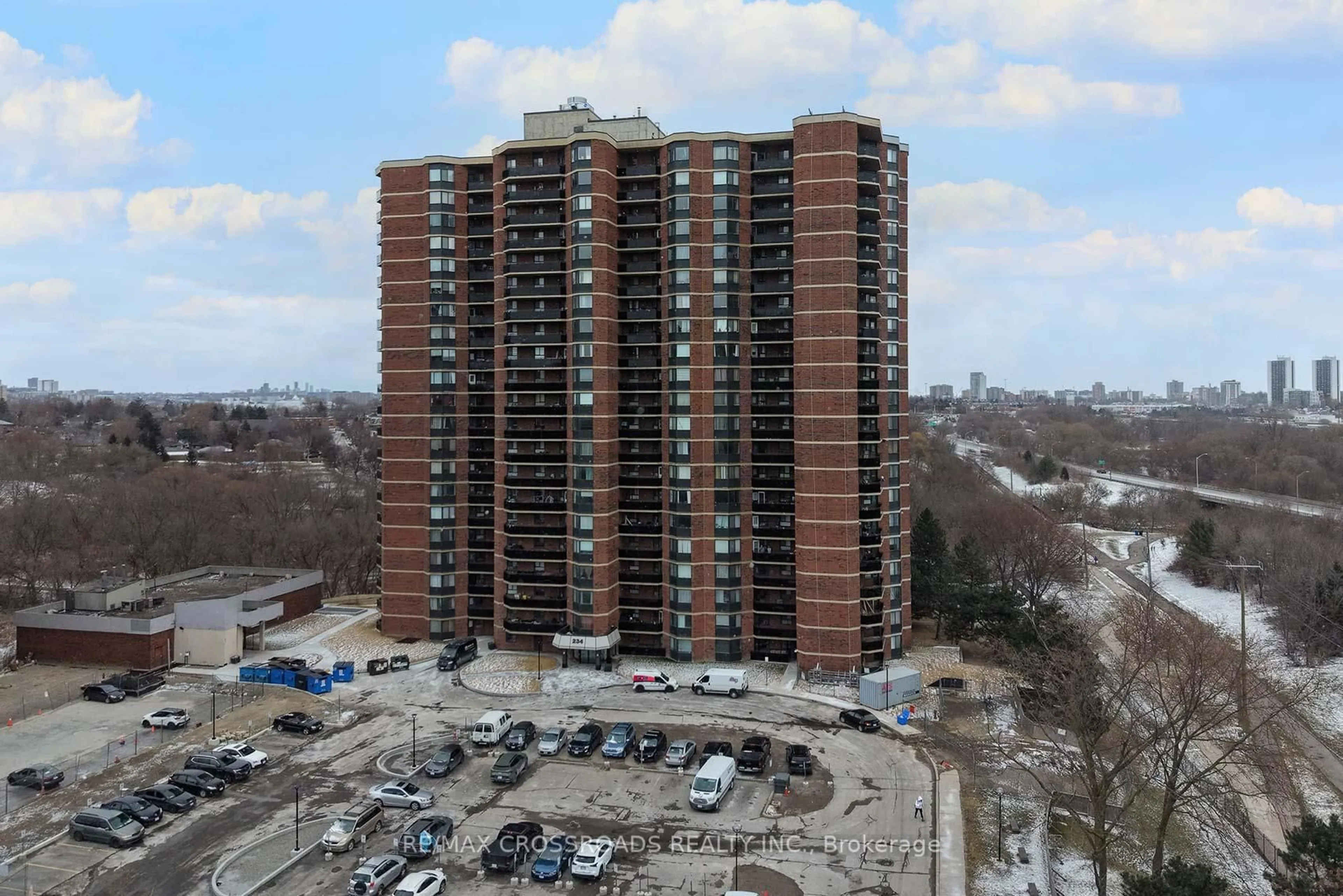 A pic from outside/outdoor area/front of a property/back of a property/a pic from drone, building for 234 Albion Rd #1203, Toronto Ontario M9W 6A5