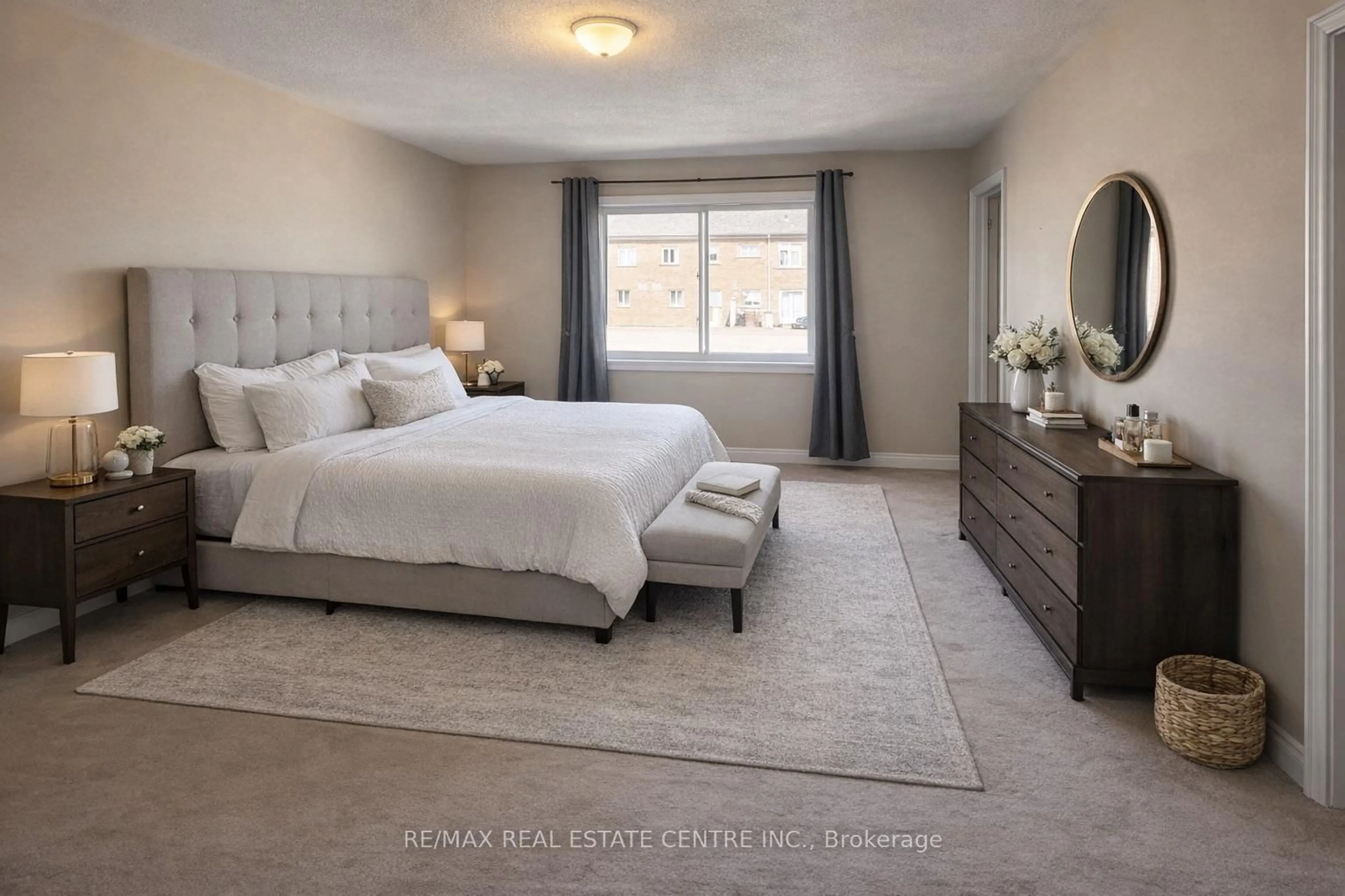 Bedroom with bed, unknown for 2491 Postmaster Dr, Oakville Ontario L6M 0L5