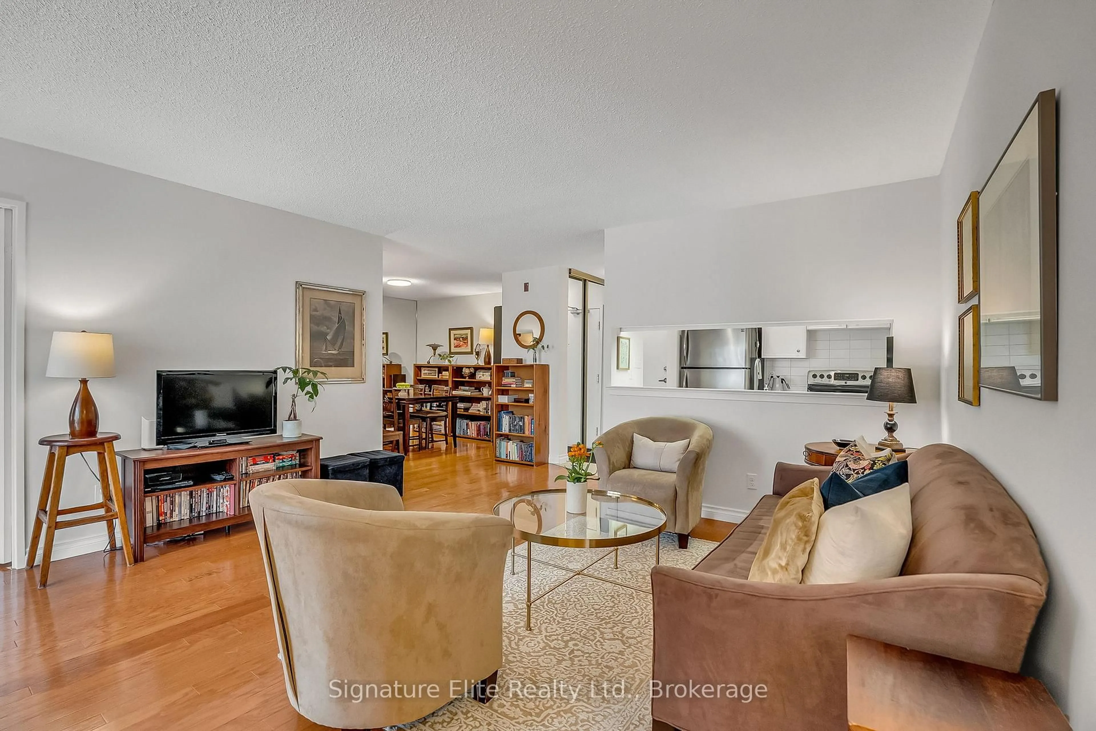 Living room with furniture, unknown for 20 Southport St #121, Toronto Ontario M6S 4Y8