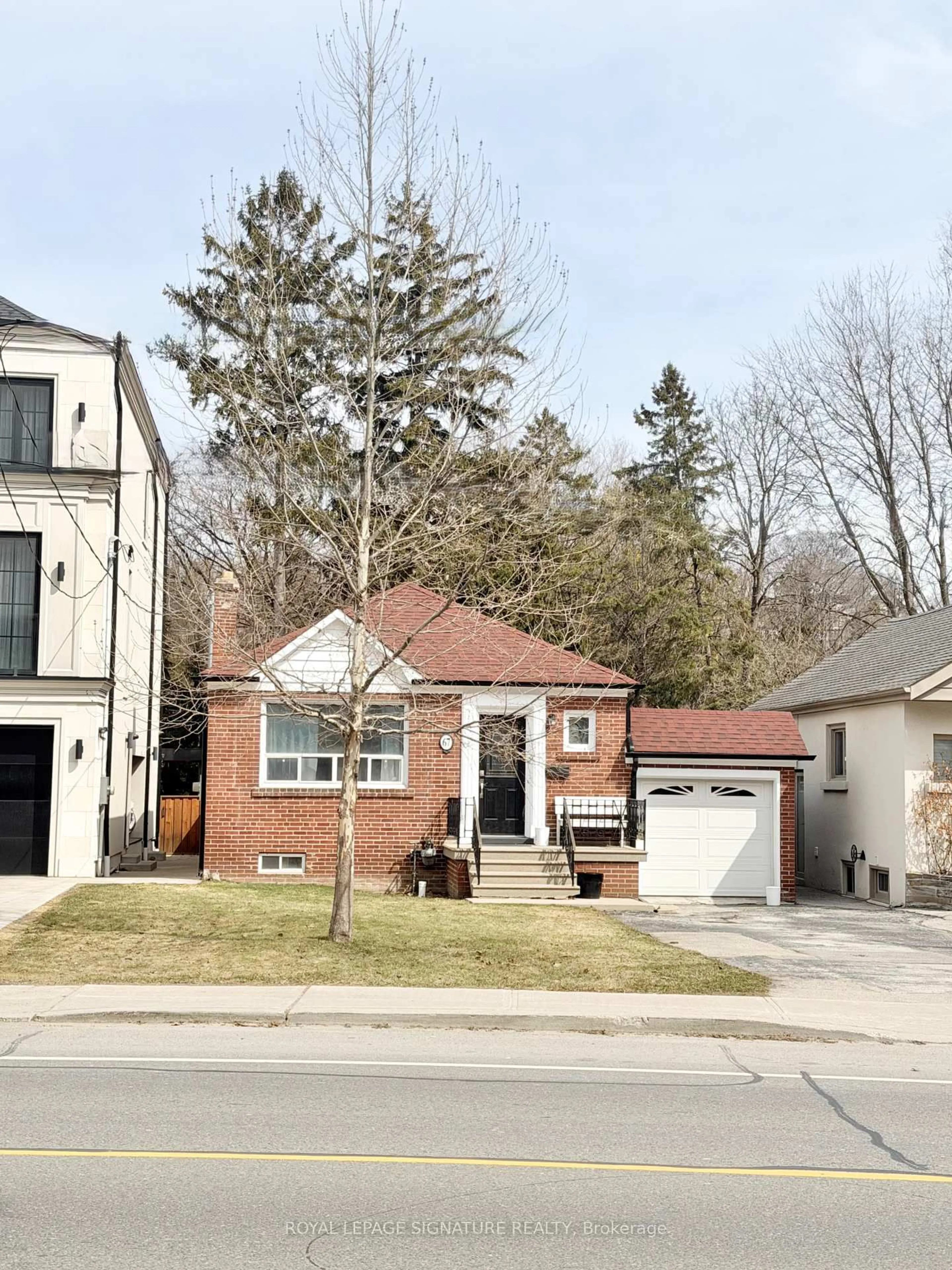 Home with brick exterior material, street for 67 South Kingsway, Toronto Ontario M6S 3T4