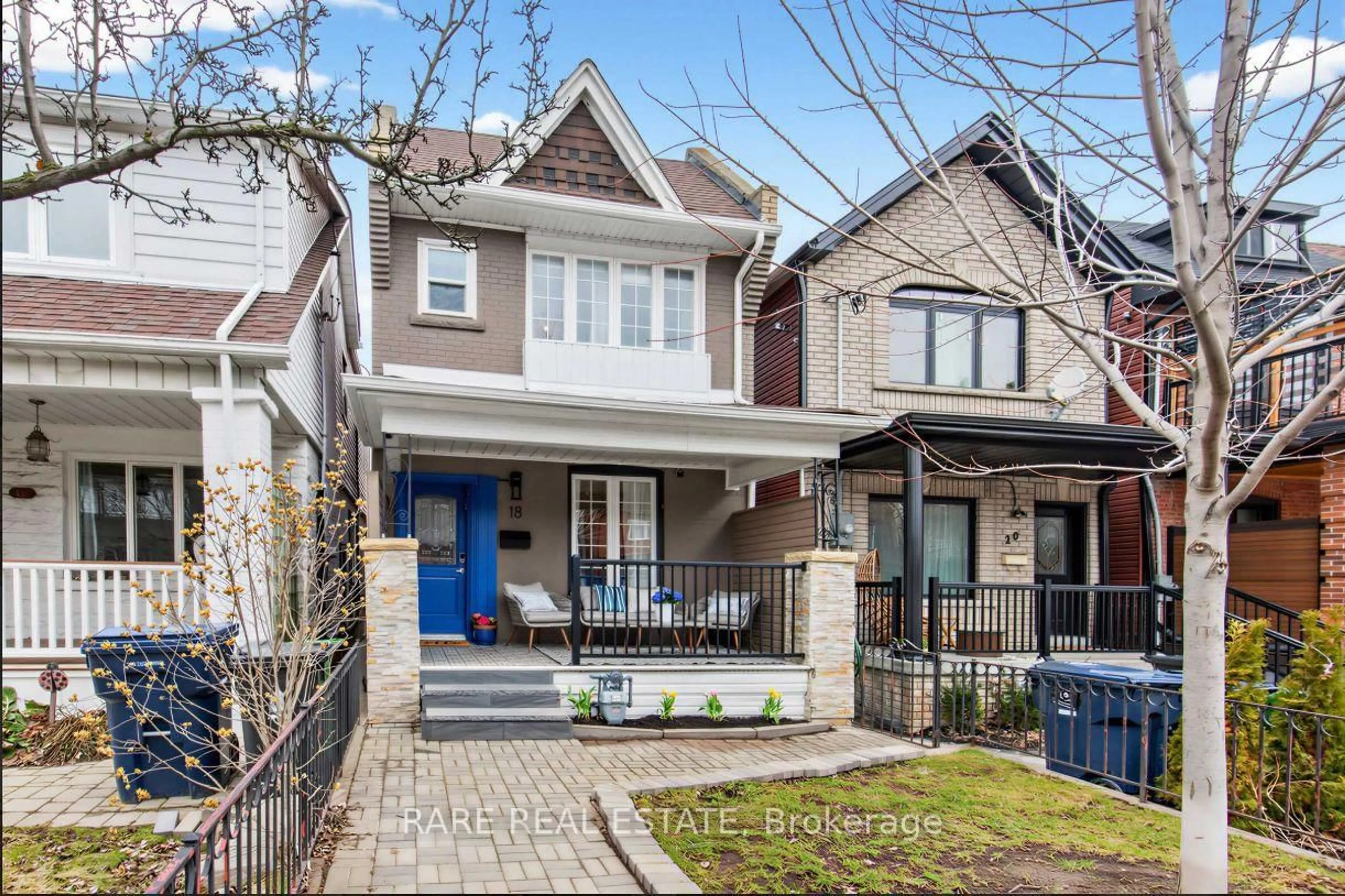 Home with brick exterior material, street for 18 Earlscourt Ave, Toronto Ontario M6E 4A6