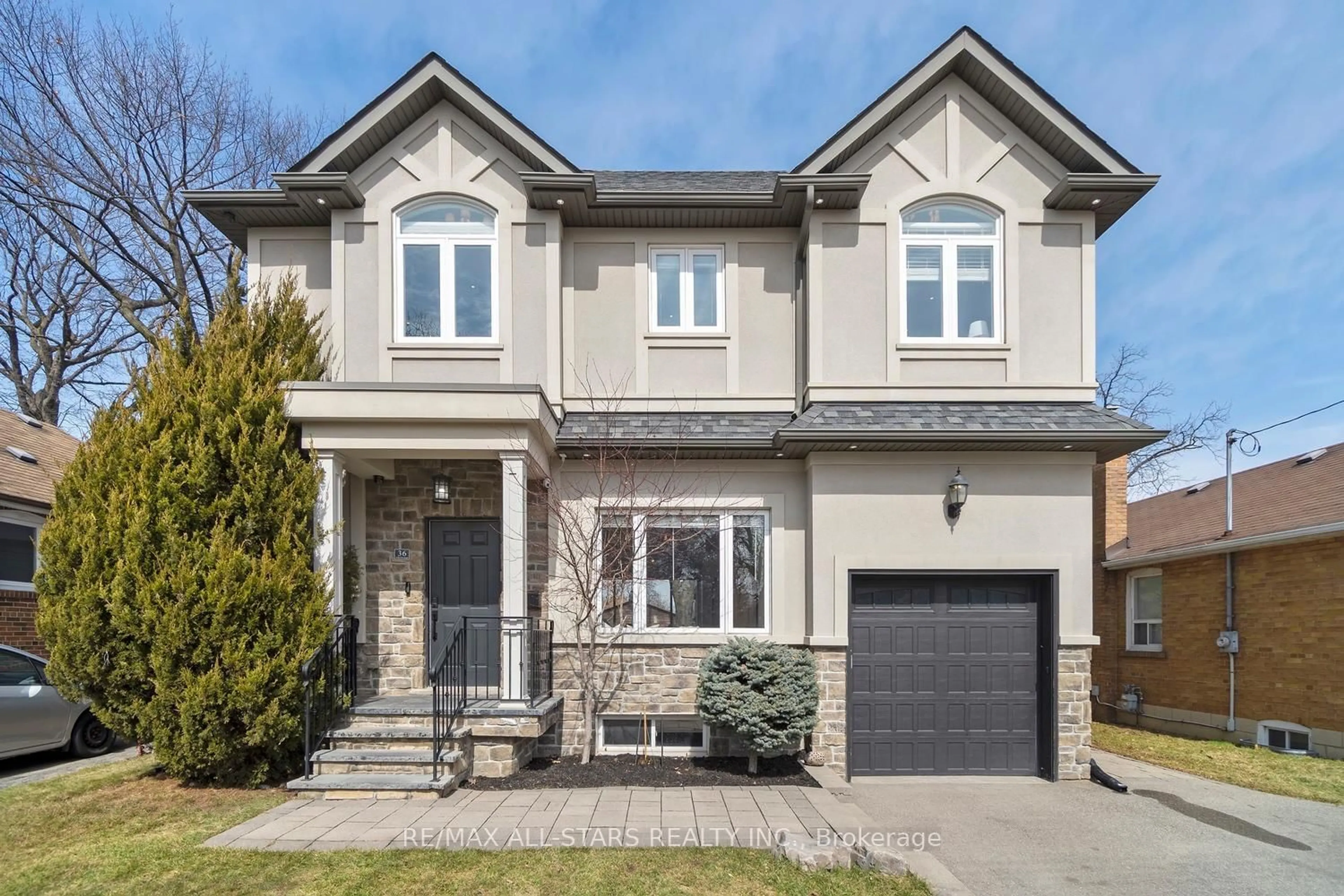 Home with brick exterior material, street for 36 Athol Ave, Toronto Ontario M8Z 2A4