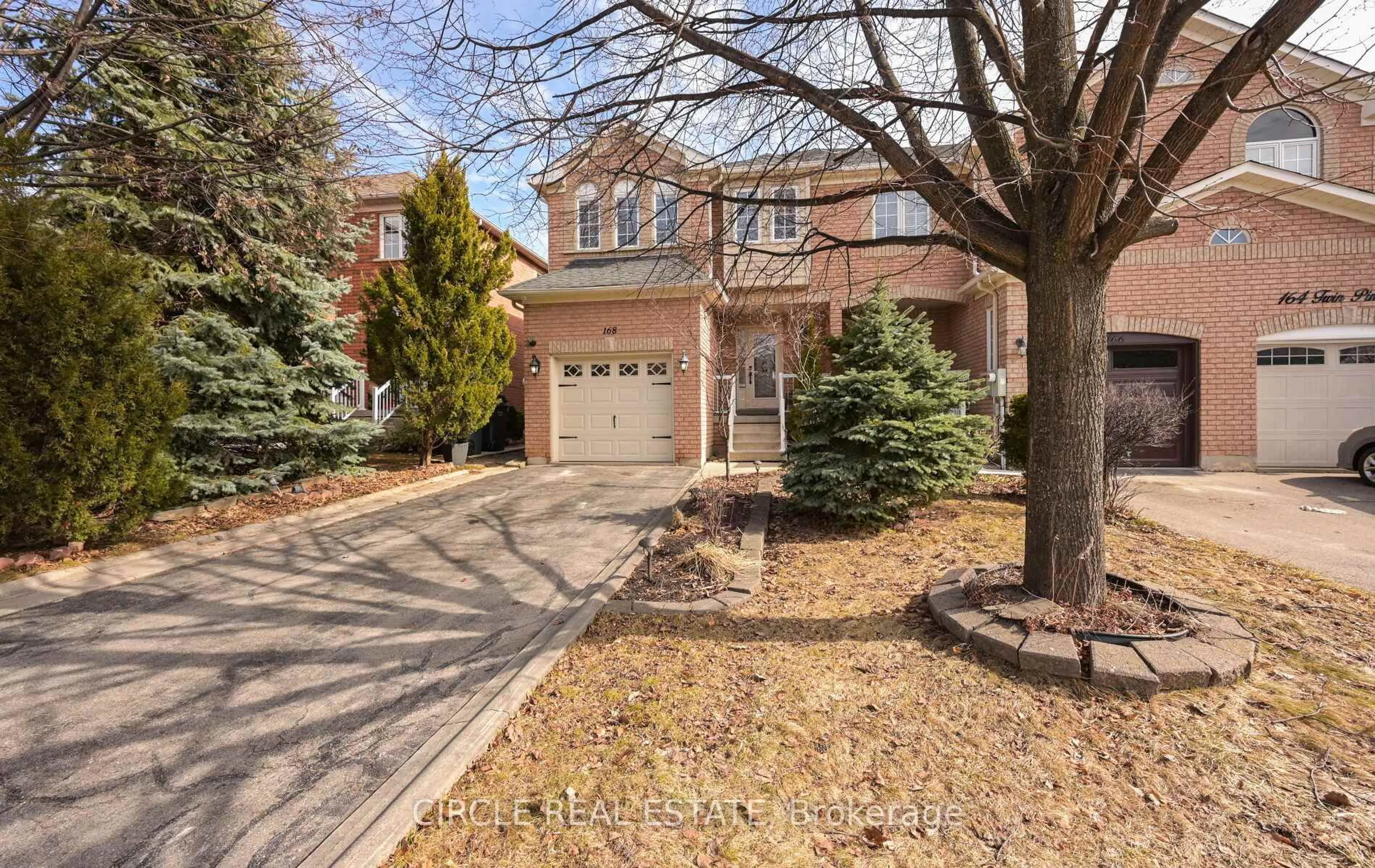 Home with brick exterior material, street for 168 twin pines Cres, Brampton Ontario L7A 1N2