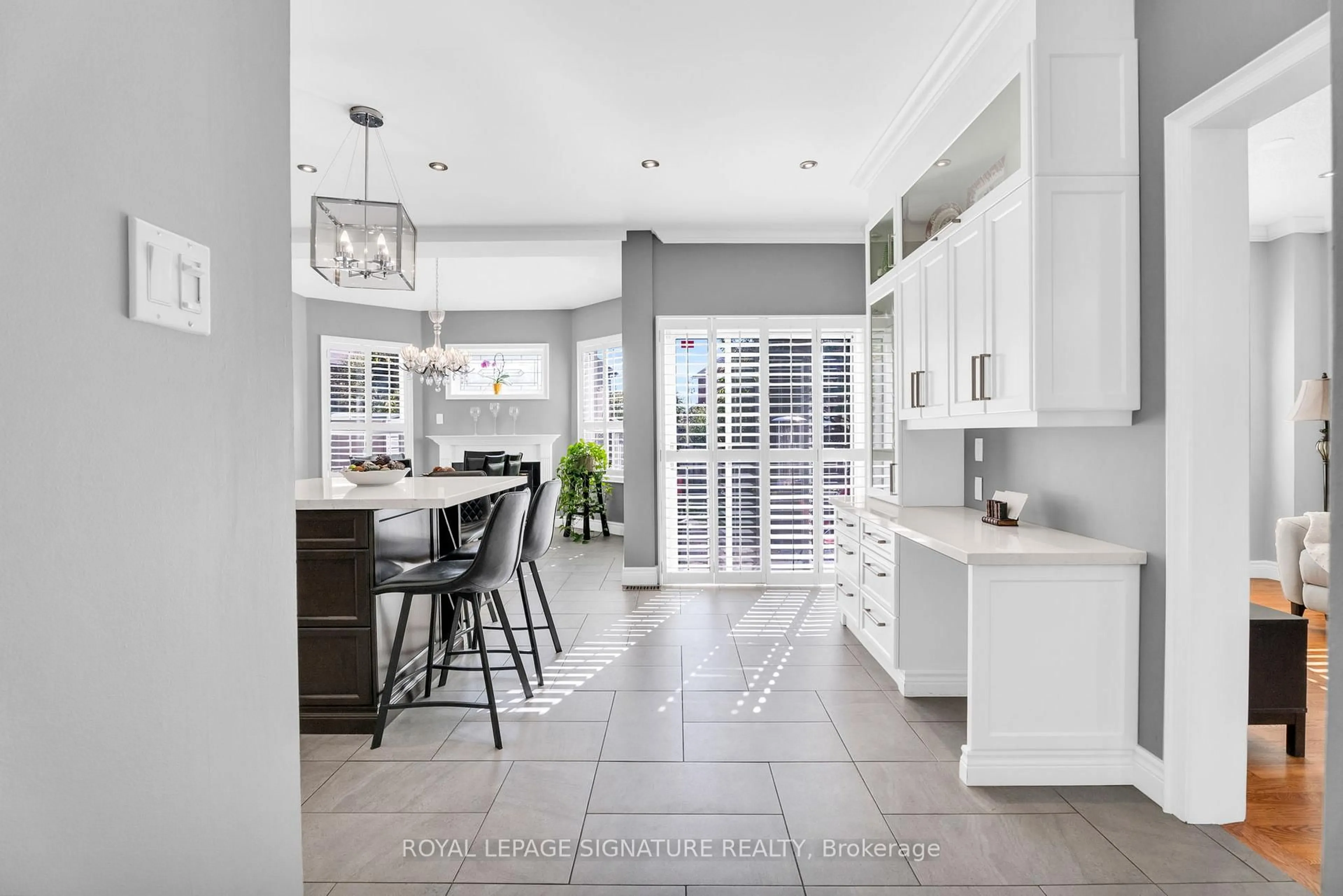 Contemporary kitchen, ceramic/tile floor for 21 Bushberry Rd, Brampton Ontario L7A 1K4