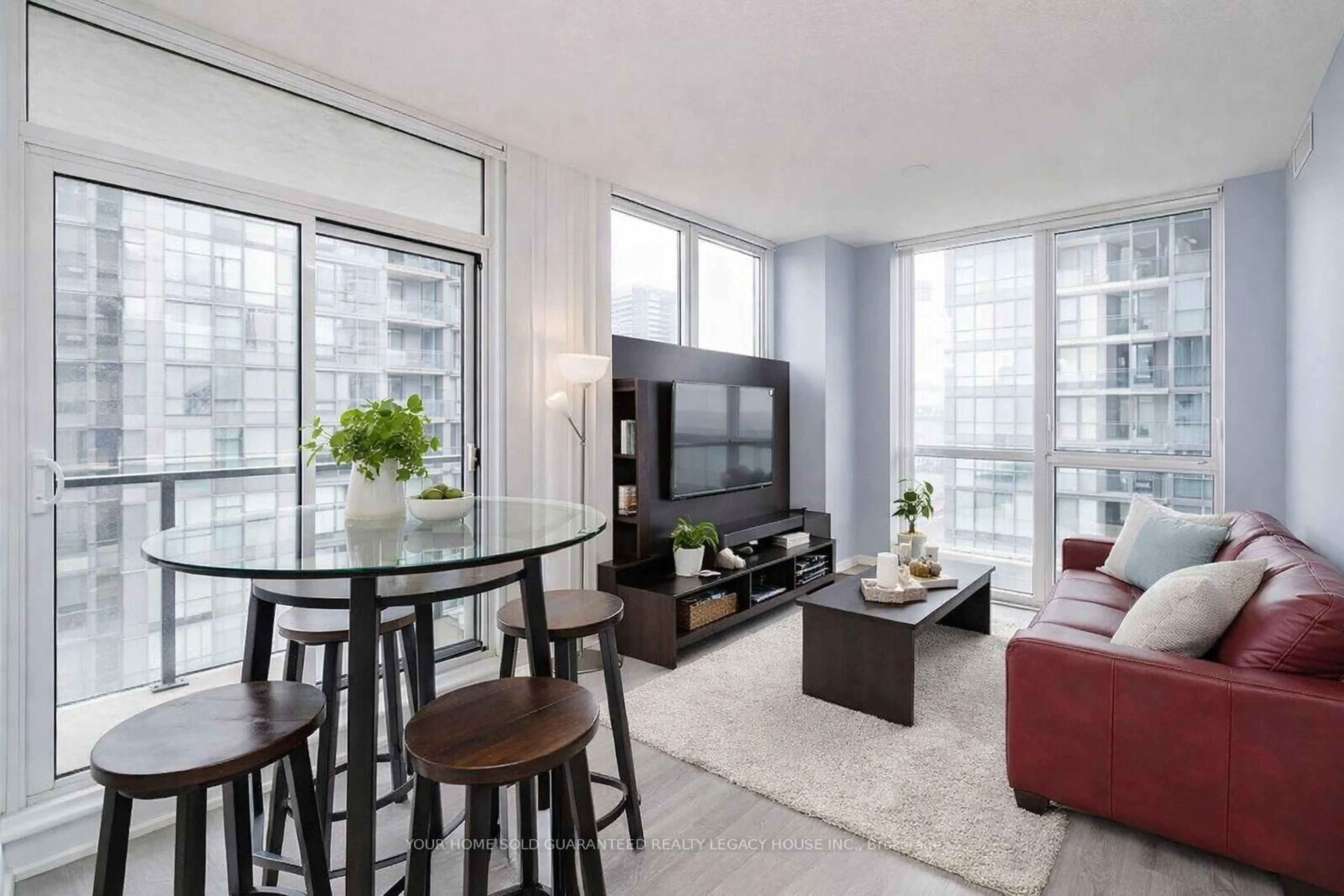 Living room with furniture, unknown for 75 Eglinton Ave #1209, Mississauga Ontario L5R 0E5